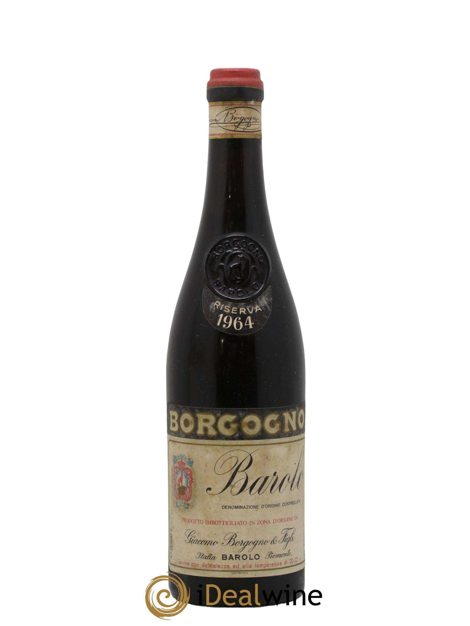 Barolo DOCG Riserva Giacomo Borgogno 1964 - Lot de 1 bouteille - 0