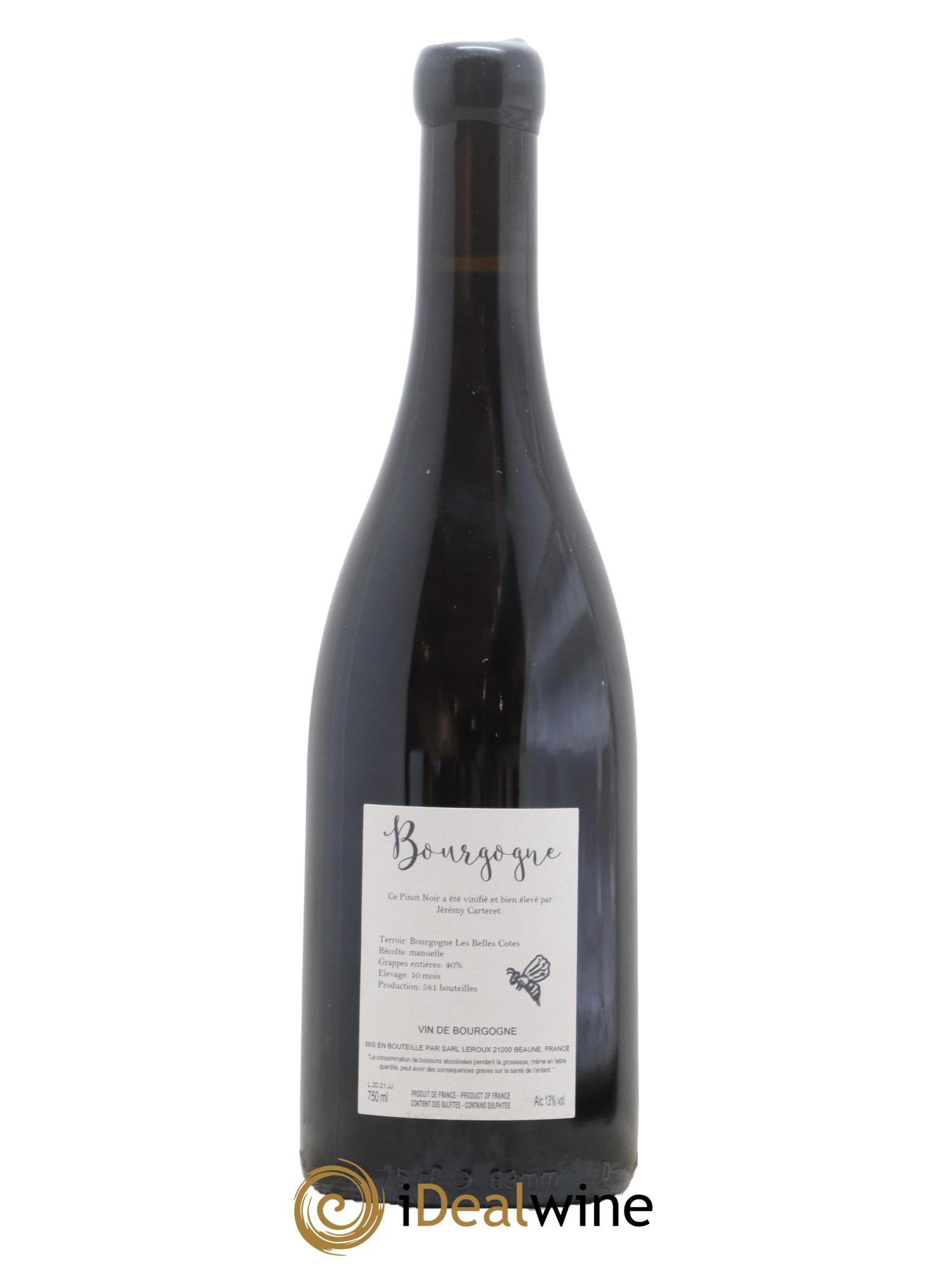 Bourgogne Les Belles Côtes Jérémy Carteret 2021 - Lot de 1 bouteille - 1