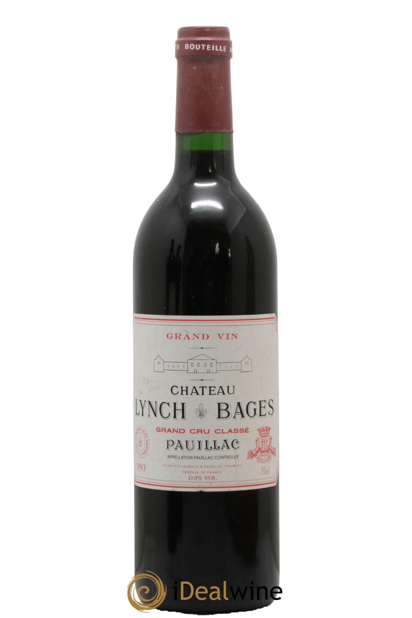 Château Lynch Bages 5ème Grand Cru Classé 1993 - Lotto di 1 bottiglia - 0