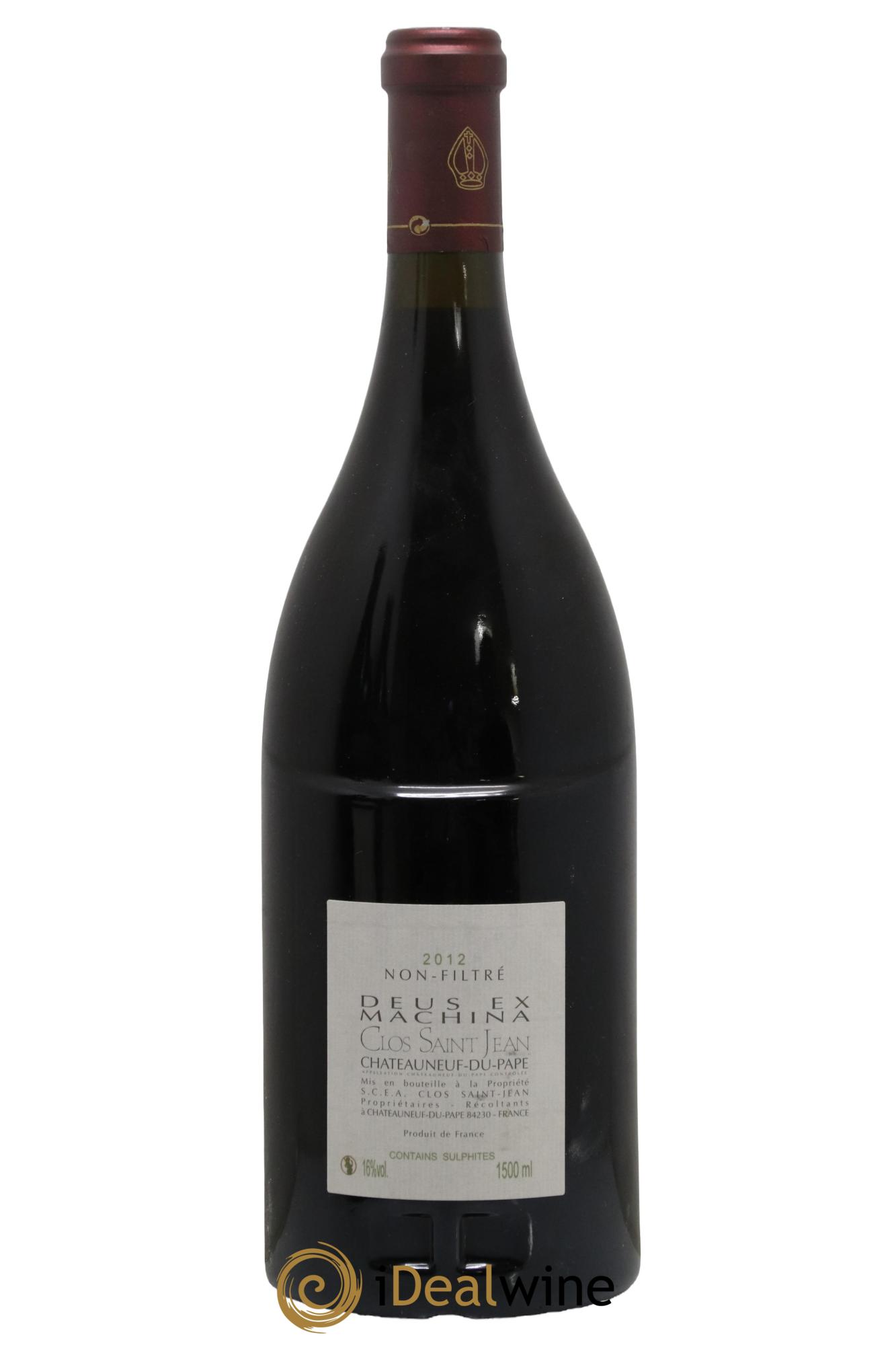 Châteauneuf-du-Pape Clos Saint-Jean Deus Ex Machina Pascal et Vincent Maurel 2012 - Lot de 1 magnum - 1