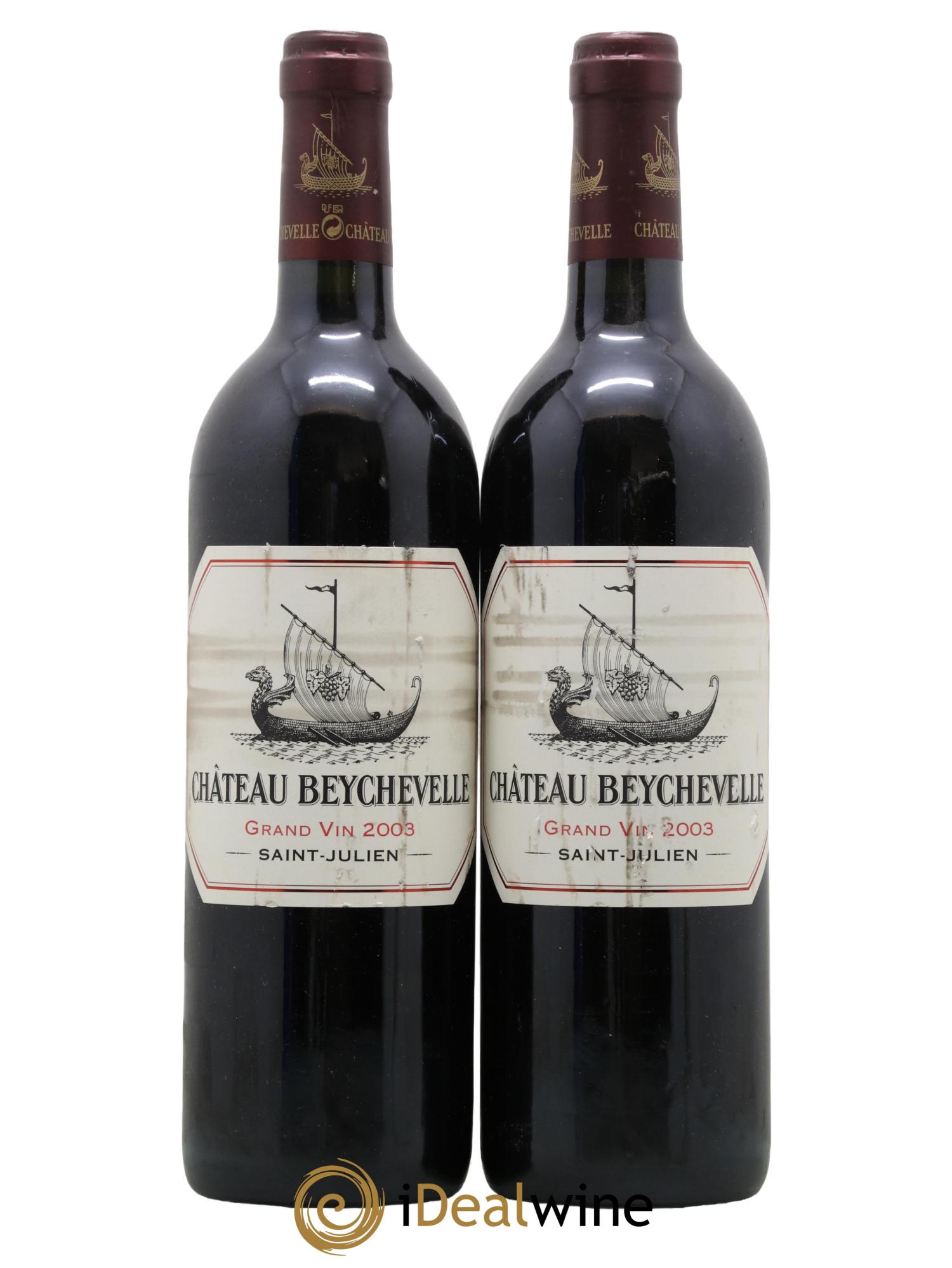 Château Beychevelle 4ème Grand Cru Classé 2003 - Lot de 2 bouteilles - 0