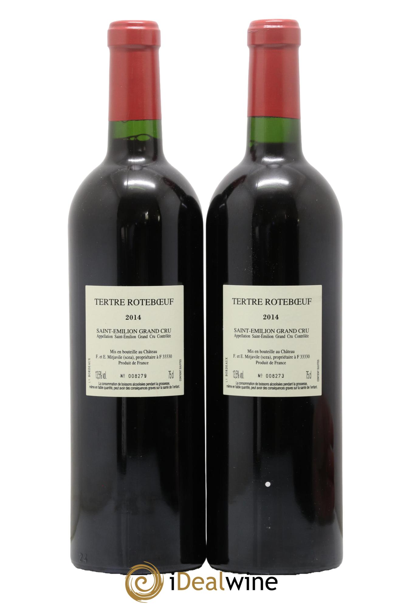 Château Tertre Roteboeuf 2014 - Lot of 2 bottles - 1