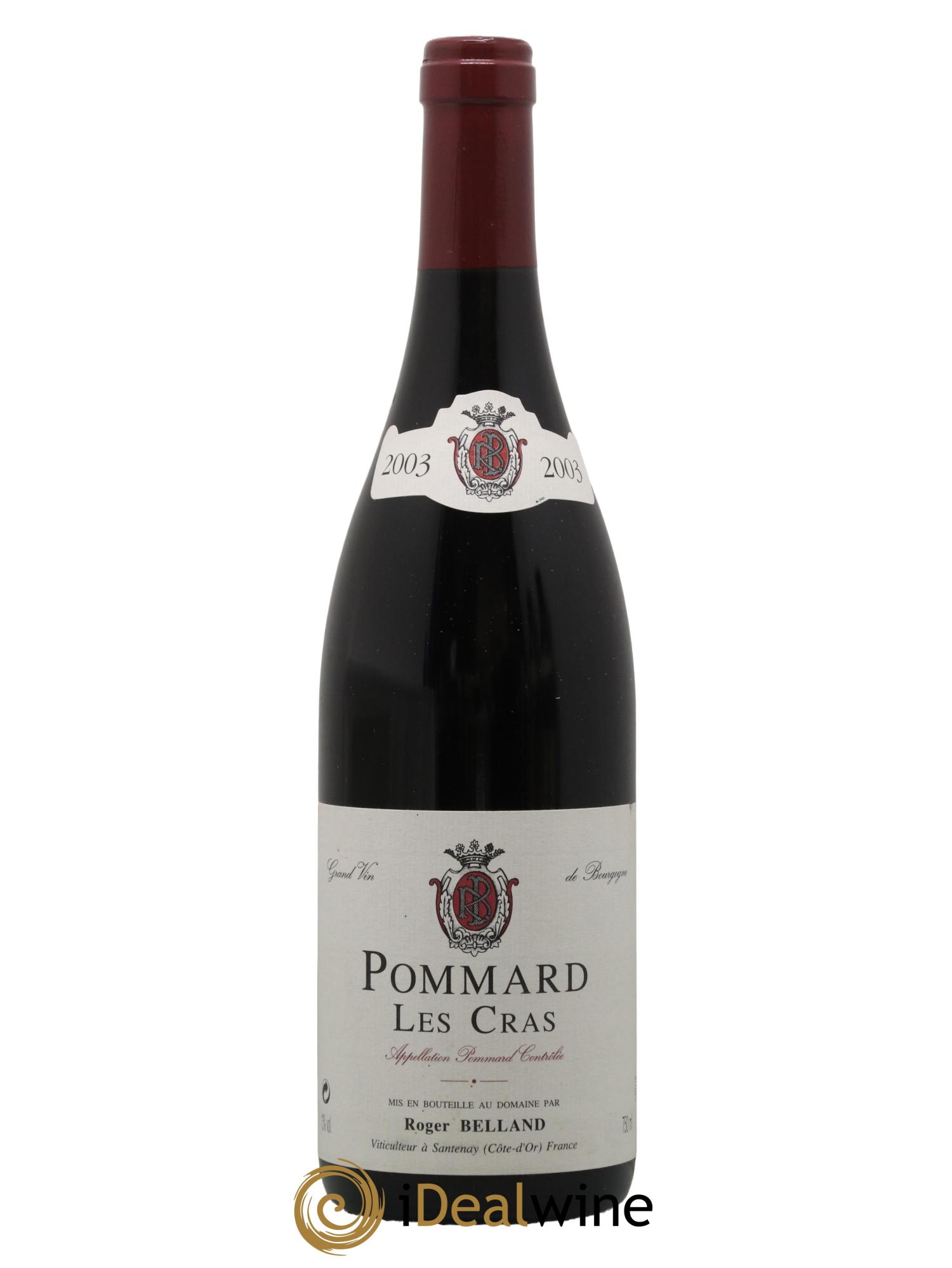 Pommard Les Cras Domaine Roger Belland 2003 - Lot de 1 bouteille - 0