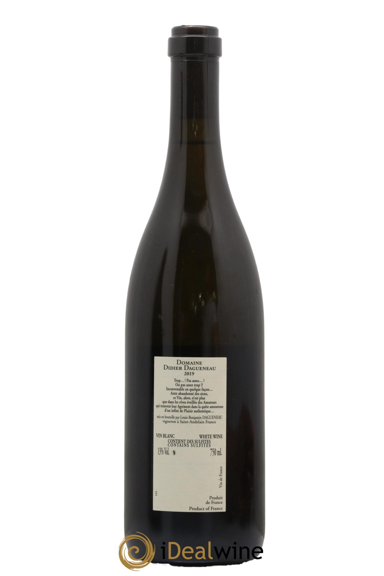 Vin de France Blanc Etc Dagueneau (Domaine Didier - Louis-Benjamin) 2019 - Lot de 1 bouteille - 1