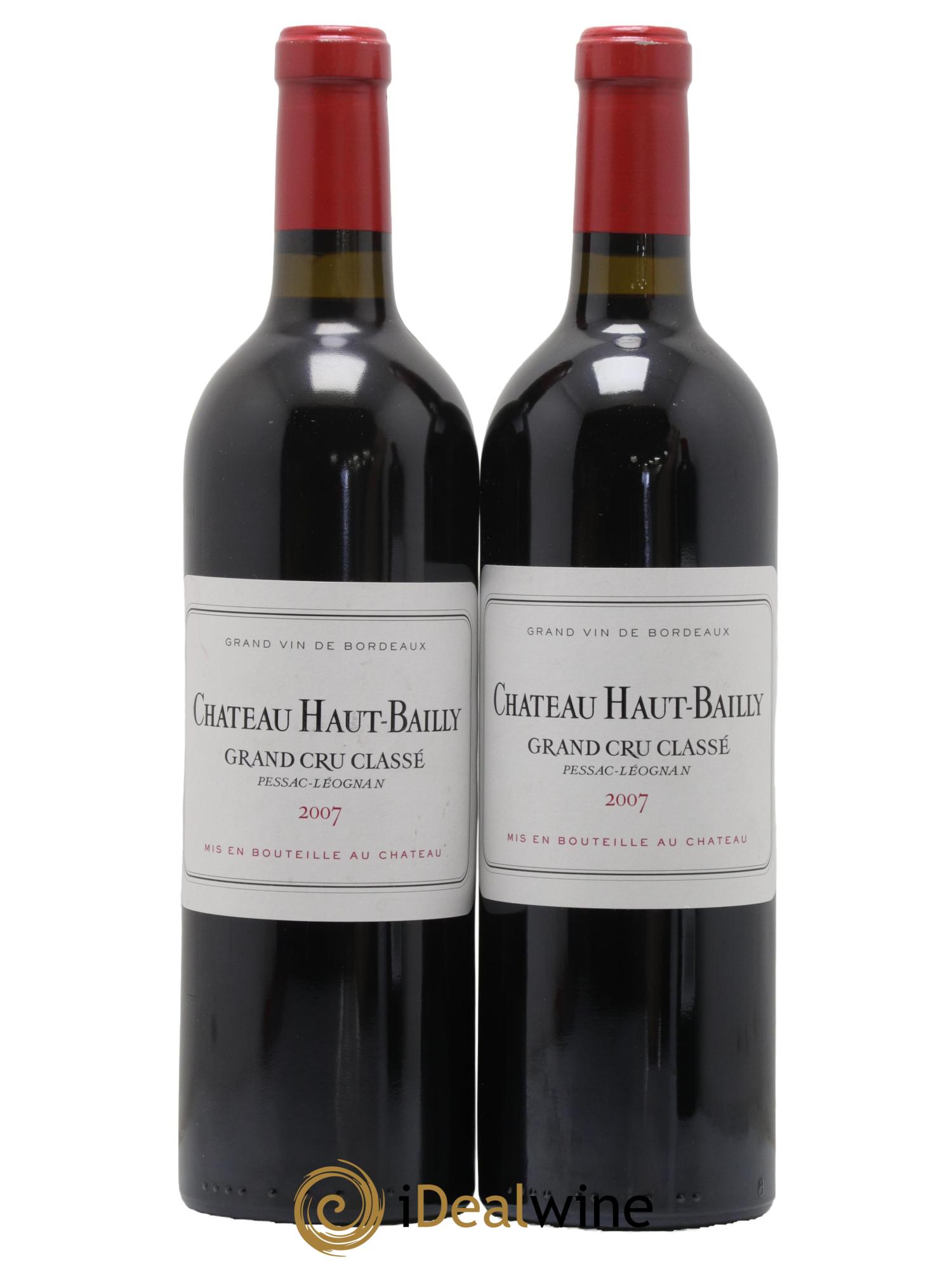 Château Haut-Bailly Cru Classé de Graves 2007 - Lot de 2 bouteilles - 0