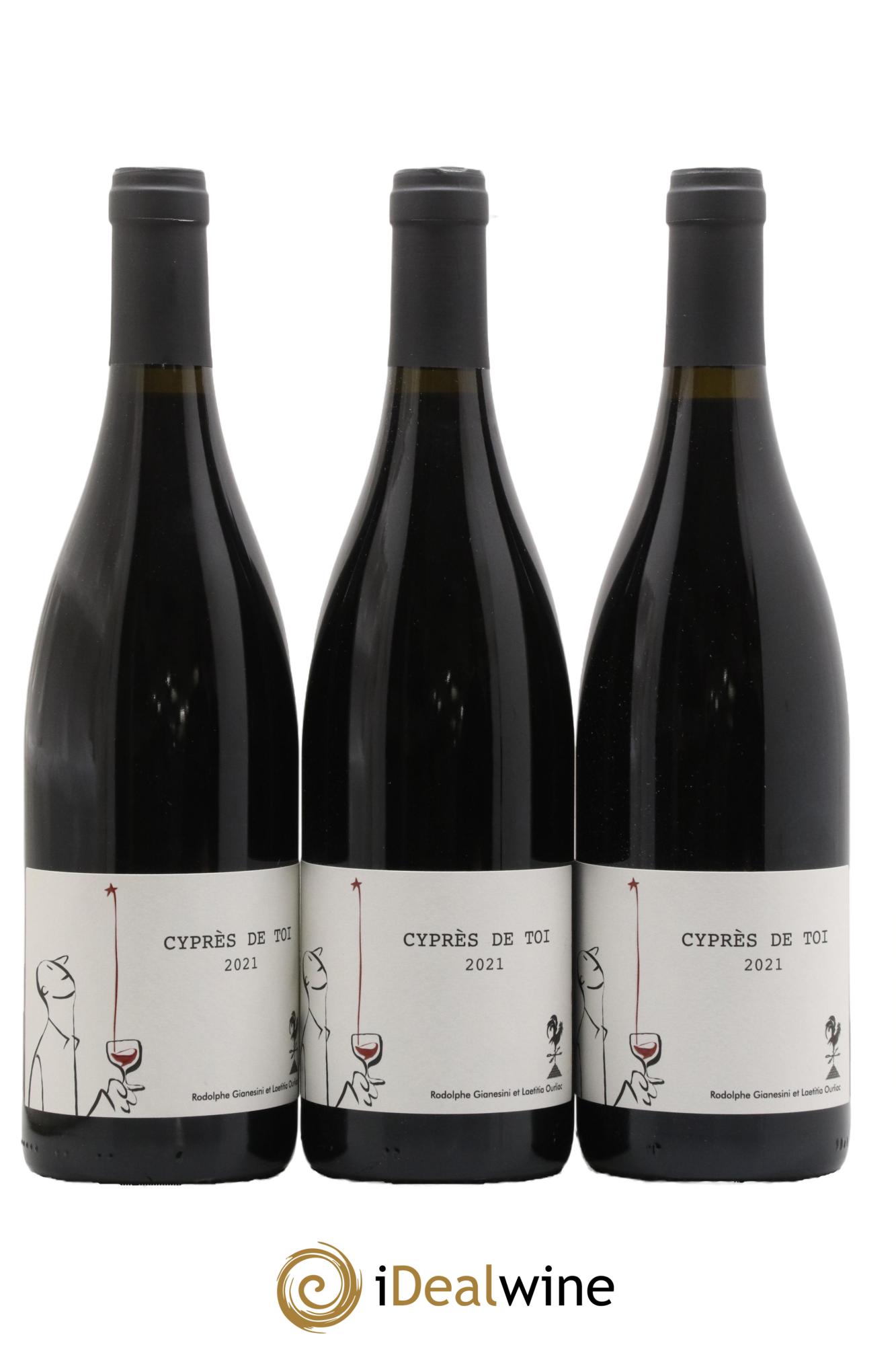 Vin de France Cyprès de Toi Domaine Fond Cyprès 2021 - Lot de 3 bouteilles - 0