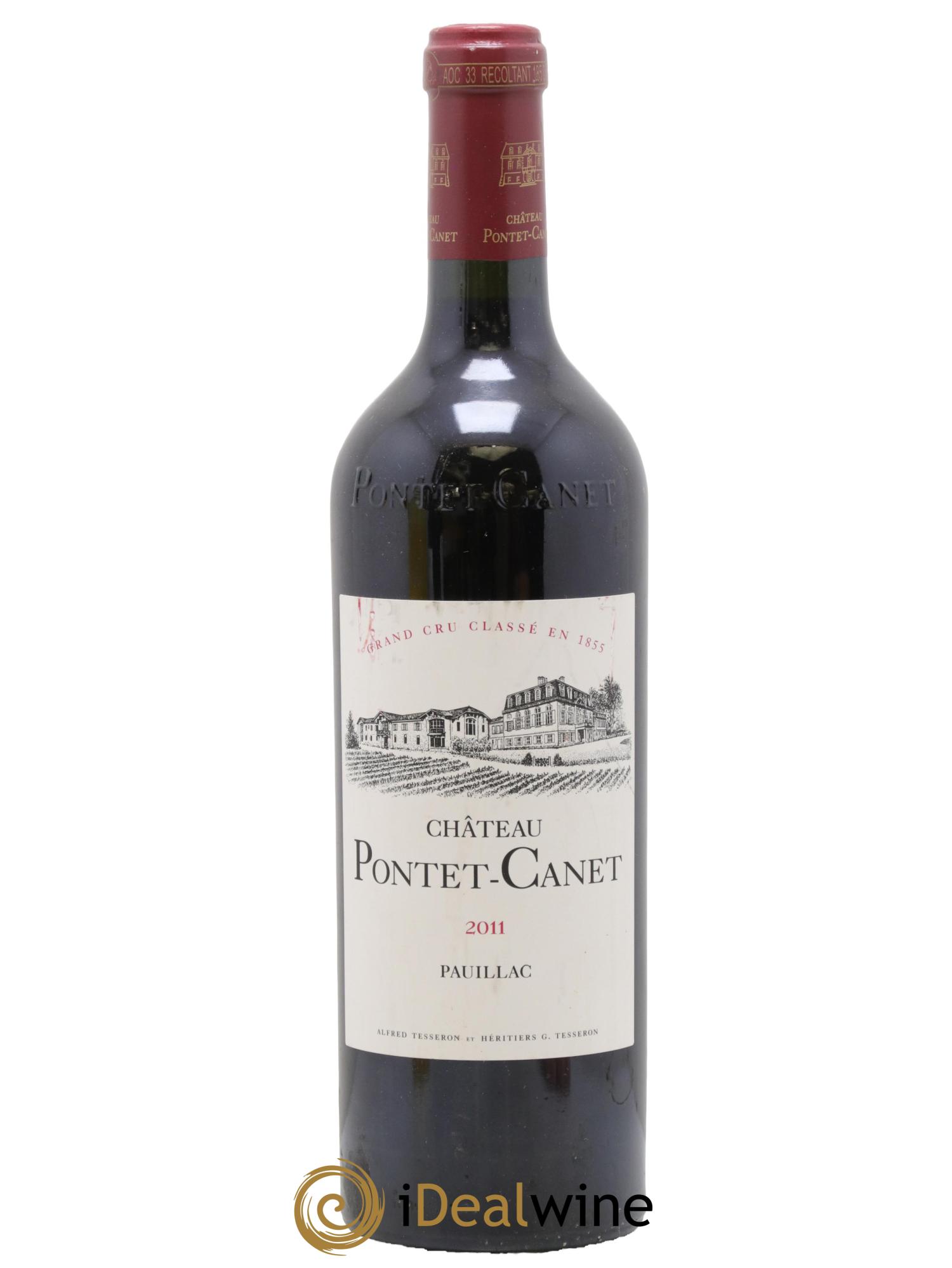 Château Pontet Canet 5ème Grand Cru Classé 2011 - Lot de 1 bouteille - 0