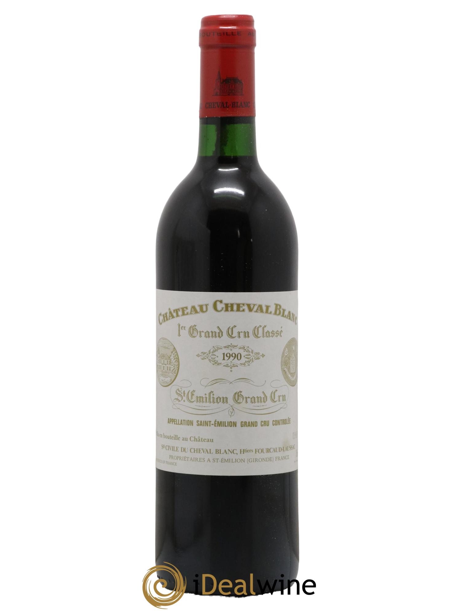 Château Cheval Blanc 1er Grand Cru Classé A 1990 - Lot de 1 bouteille - 0