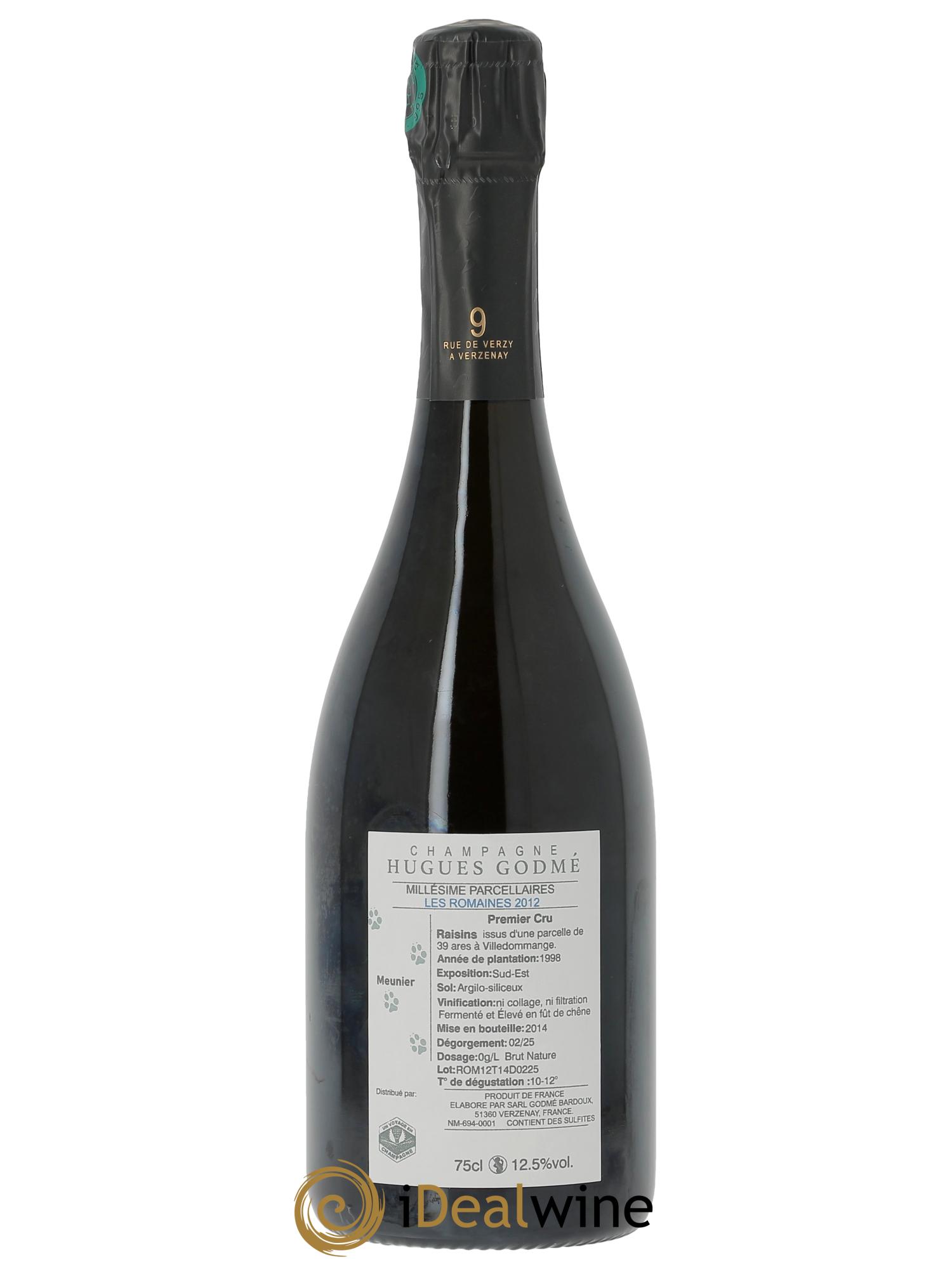 Les Romaines Hugues Godmé  2012 - Lot de 1 bouteille - 1