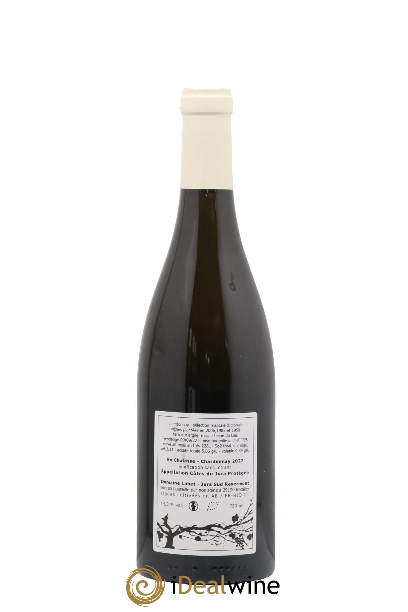 Côtes du Jura Chardonnay En Chalasse Romain - Julien  - Charline Labet 2022 - Lot of 1 bottle - 1