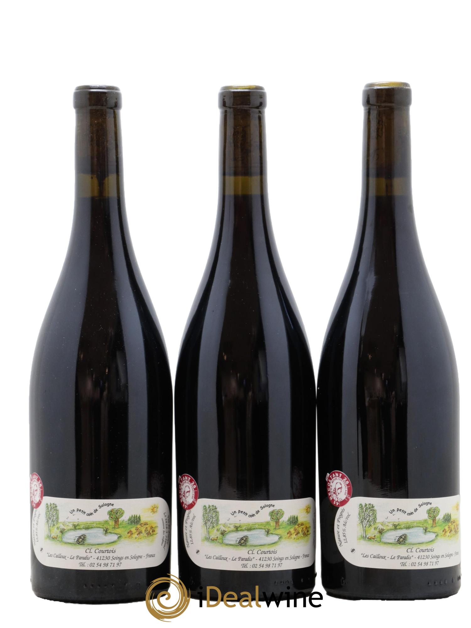 Vin de France Racines Les Cailloux du Paradis - Claude Courtois 2018 - Lot de 3 bouteilles - 1