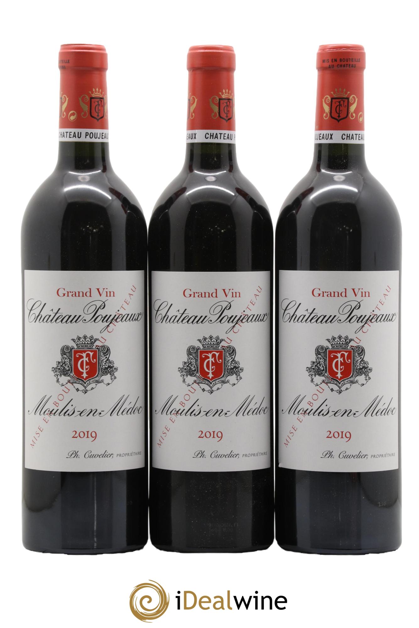 Château Poujeaux 2019 - Lot de 3 bouteilles - 0