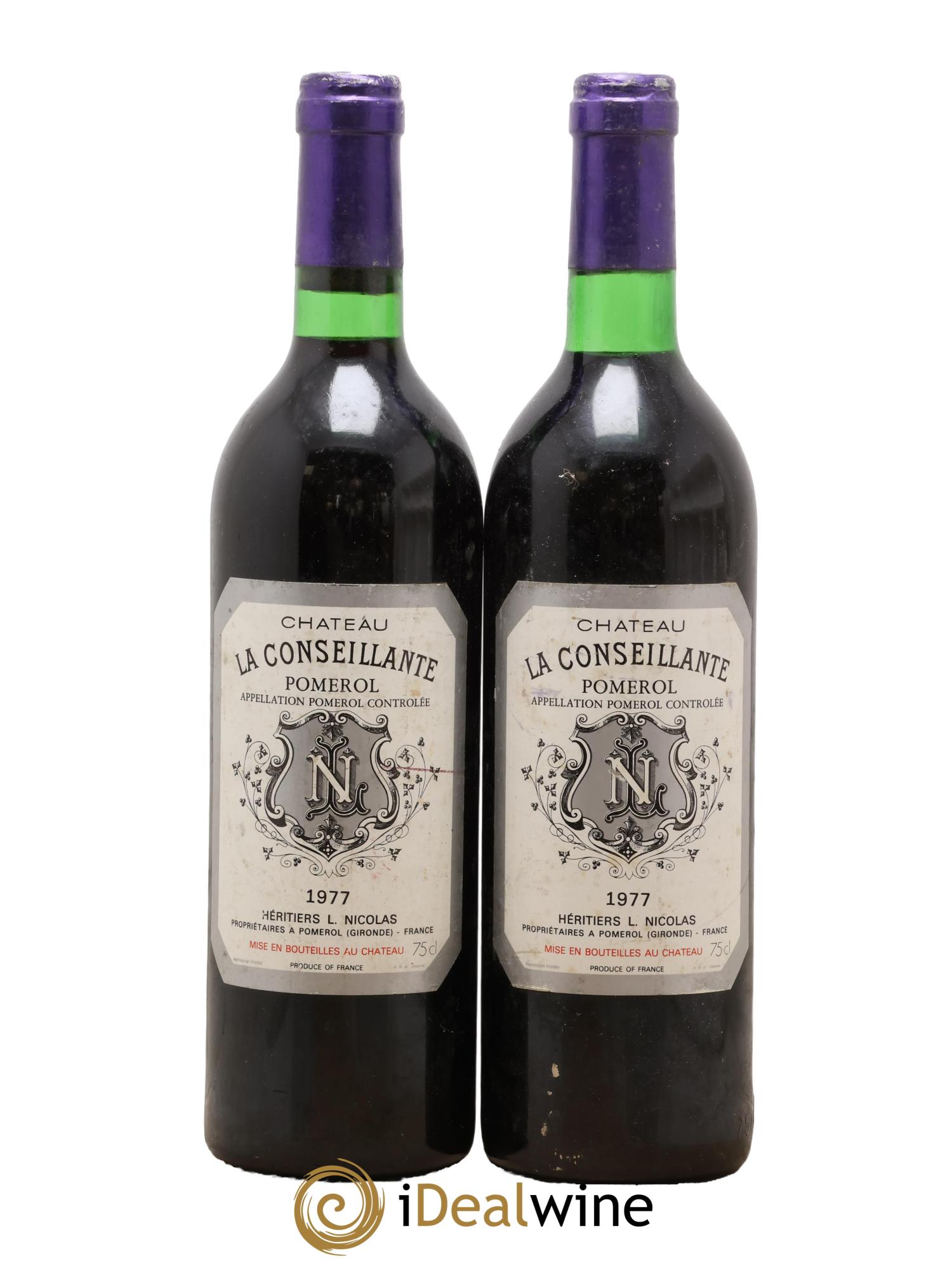 Château la Conseillante 1977 - Lot de 2 bouteilles - 0