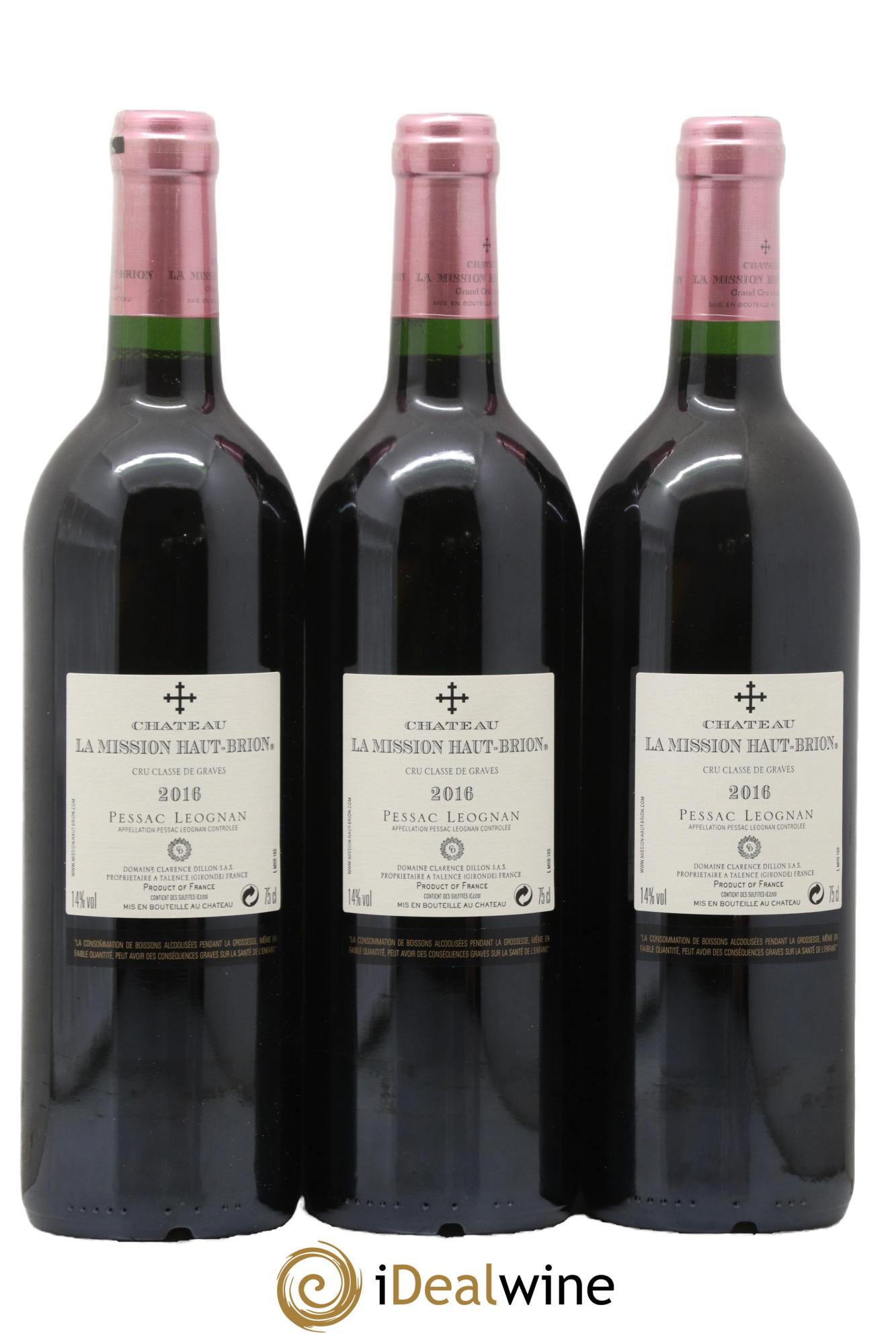 Château la Mission Haut-Brion Cru Classé de Graves 2016 - Lot de 6 bouteilles - 4