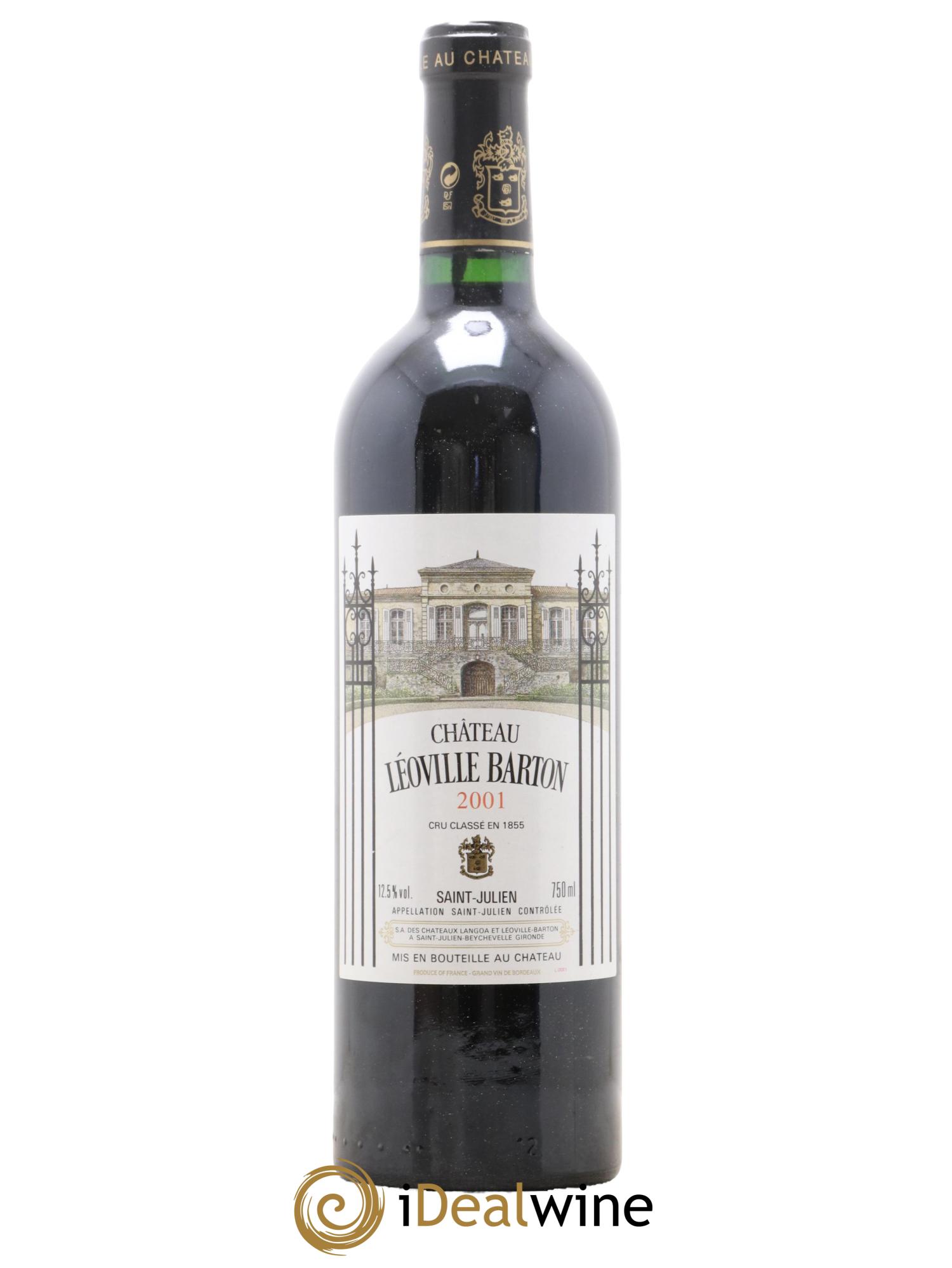 Château Léoville Barton 2ème Grand Cru Classé 2001 - Lot de 1 bouteille - 0