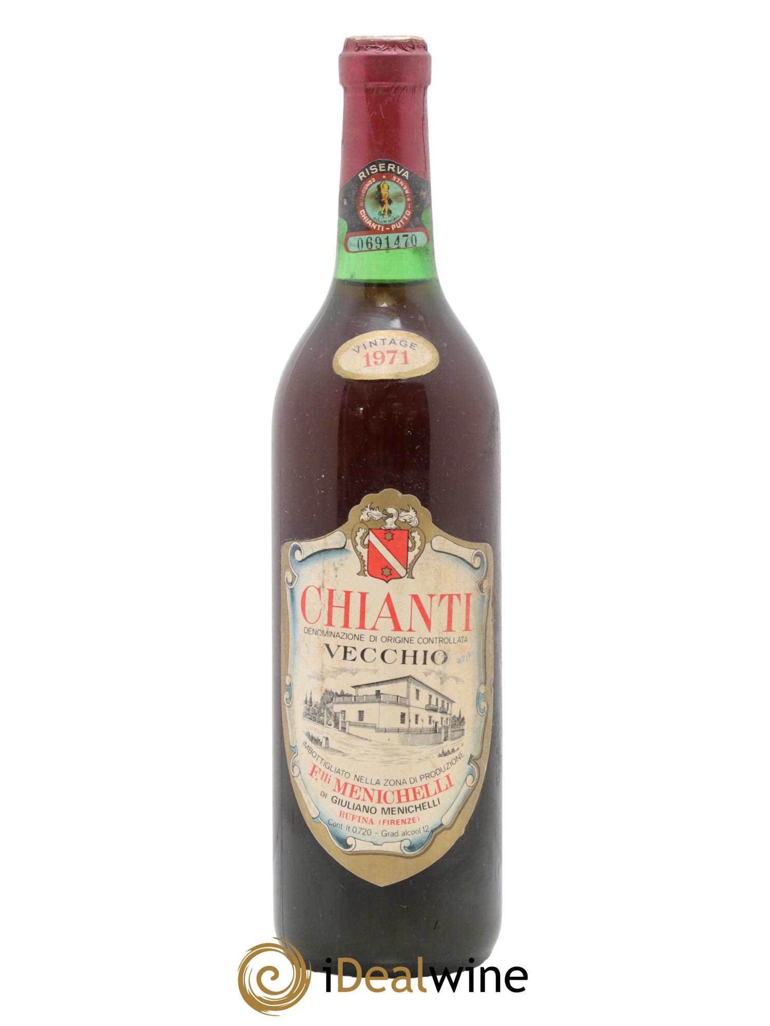 Chianti DOCG Vecchio Menichelli 1971 - Lot de 1 bouteille - 0
