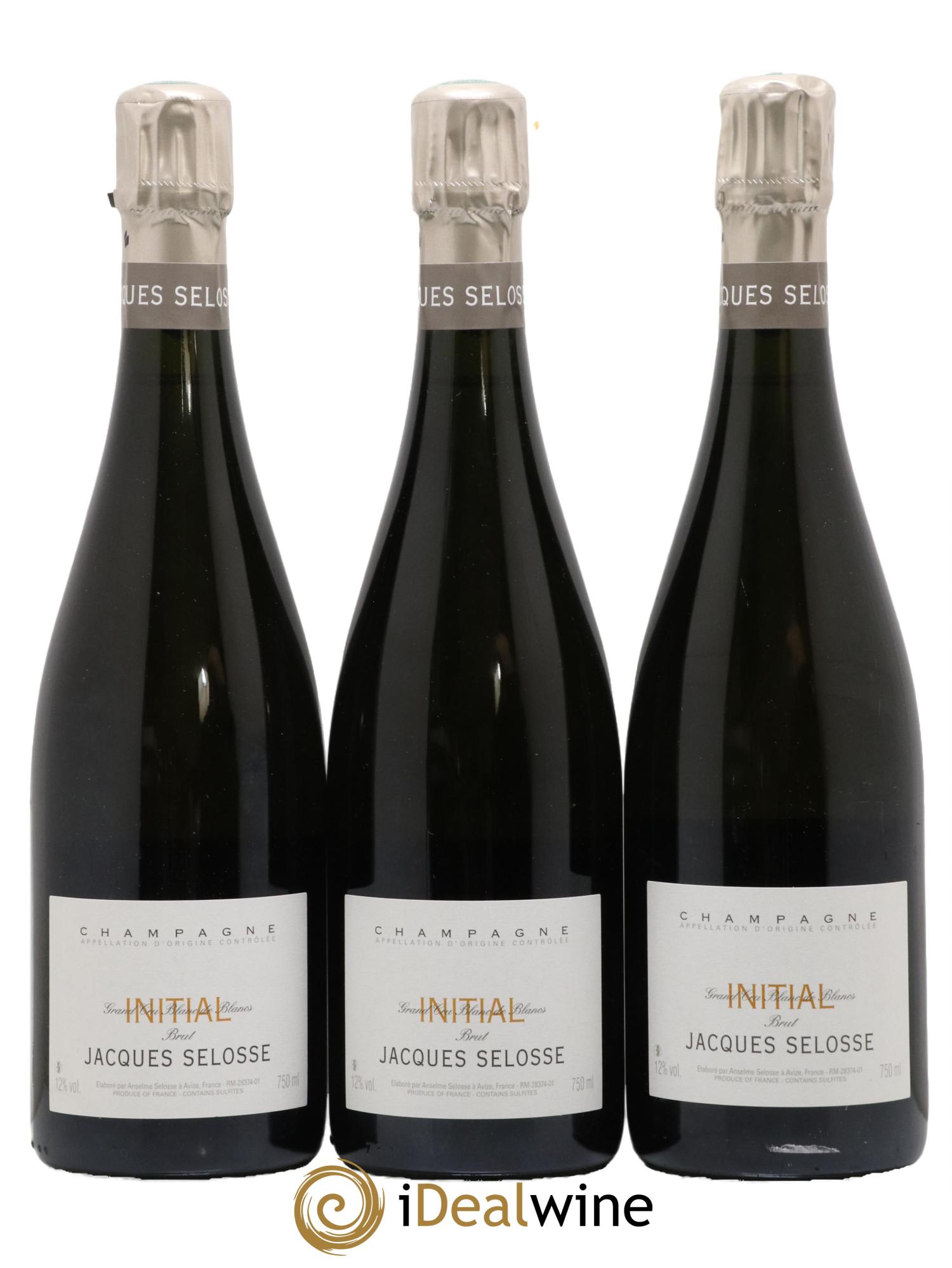 Initial Brut Jacques Selosse - Lot de 3 bouteilles - 0