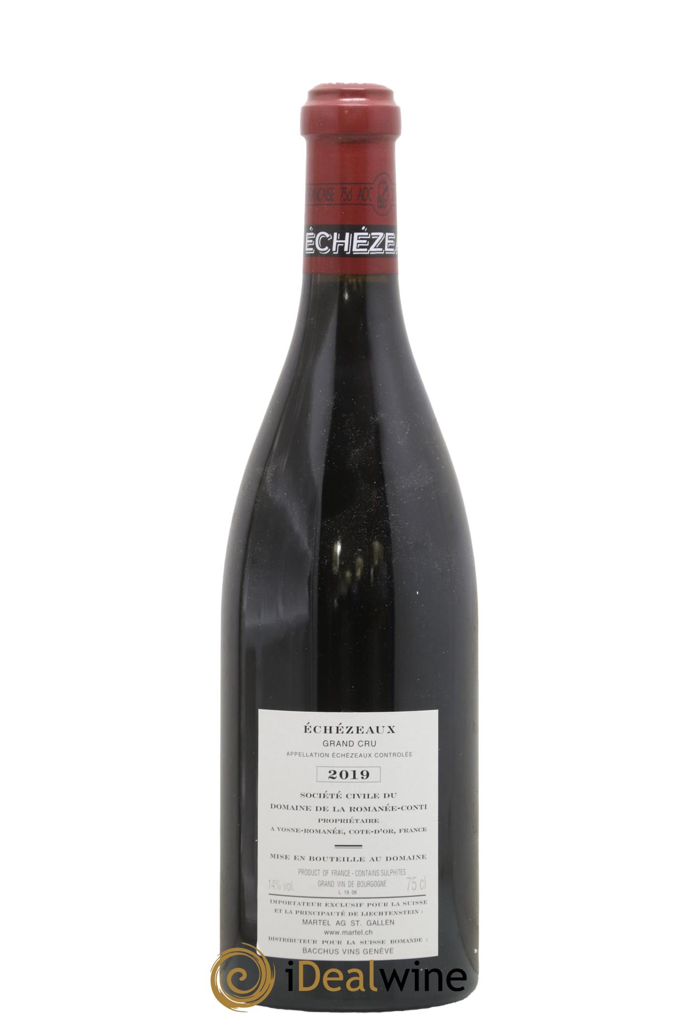 Echezeaux Grand Cru Domaine de la Romanée-Conti 2019 - Lot de 1 bouteille - 1