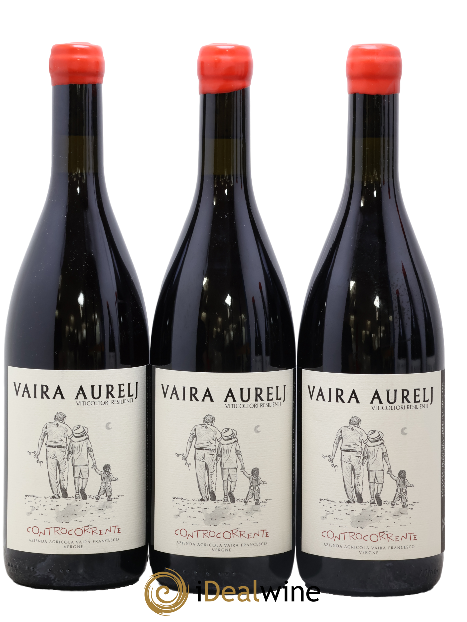 Italie Vino Rosse Controcorrente Vaira Aurelj 2022 - Lot of 3 bottles - 0