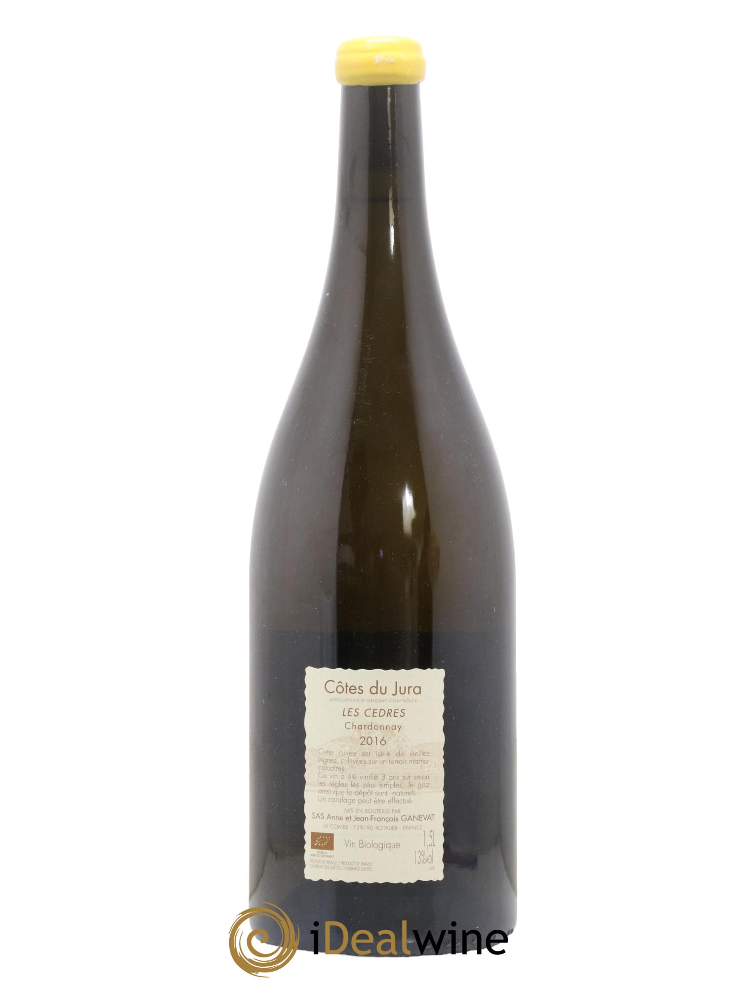 Vin de France (anciennement Côtes du Jura) Les Cèdres Anne et Jean François Ganevat 2016 - Lot de 1 magnum - 1