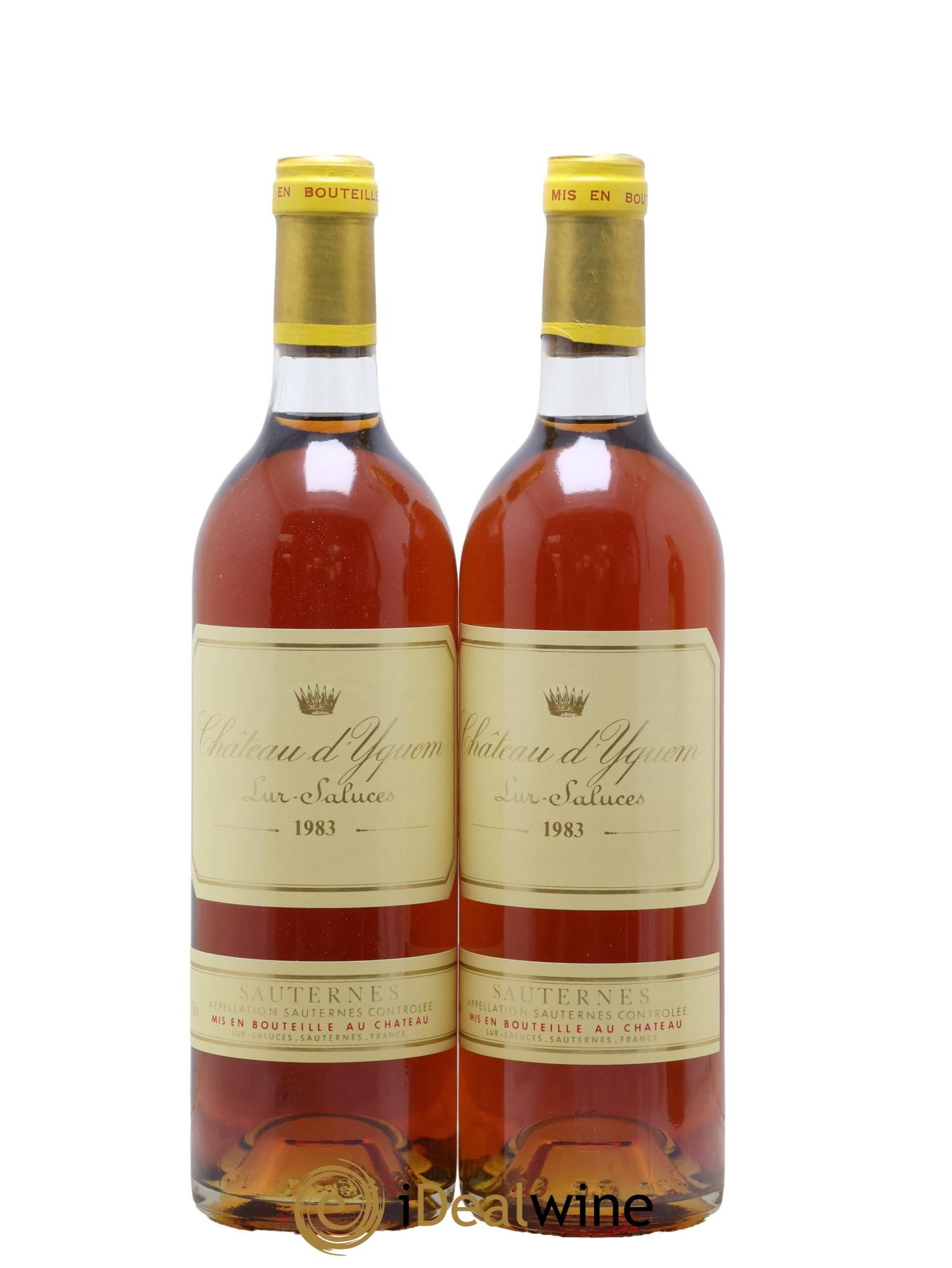 Château d' Yquem 1er Cru Classé Supérieur 1983 - Lot de 2 bouteilles - 0