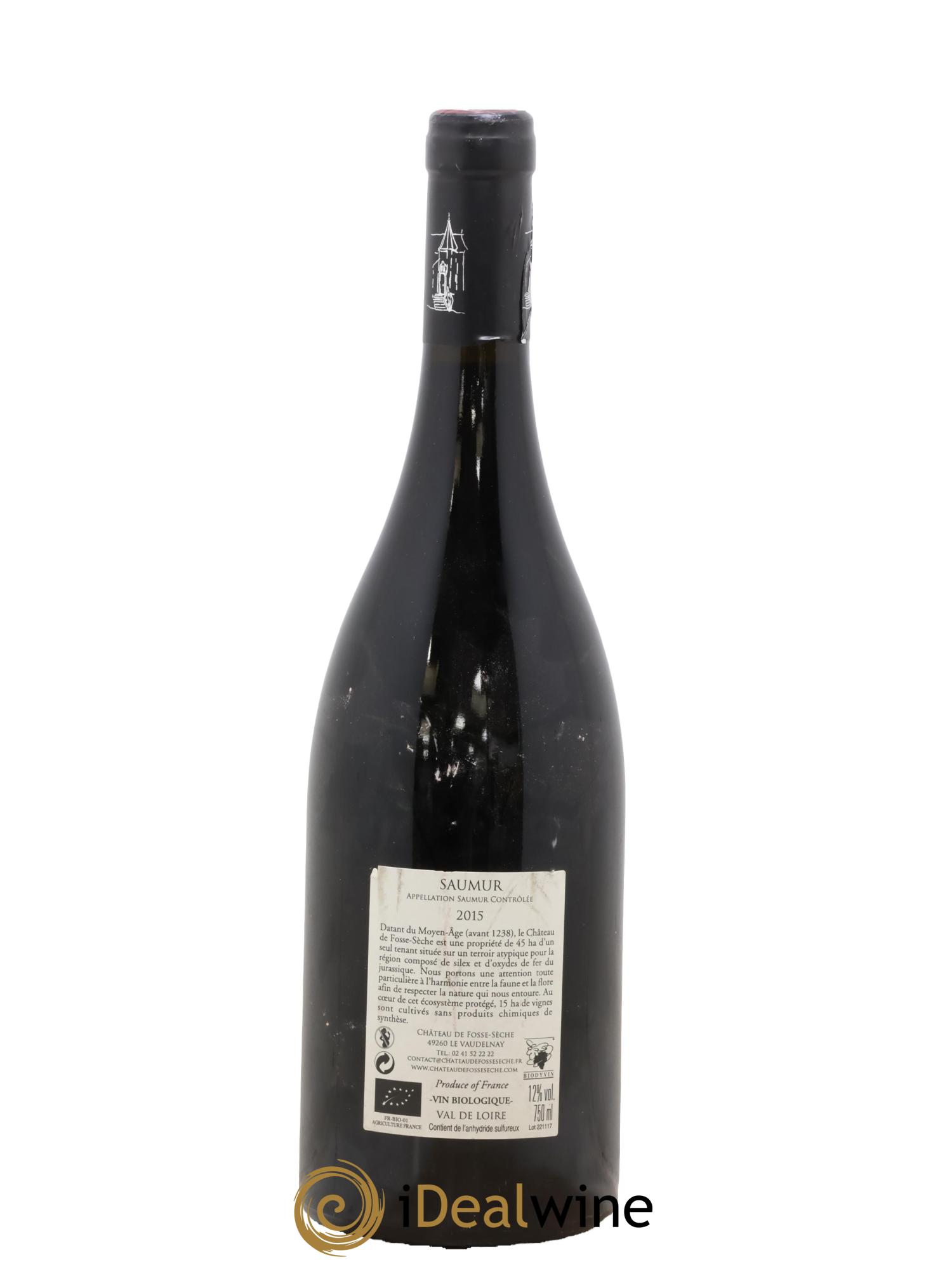 Saumur Réserve du Pigeonnier Château de Fosse-Sèche 2015 - Lot de 1 bouteille - 1