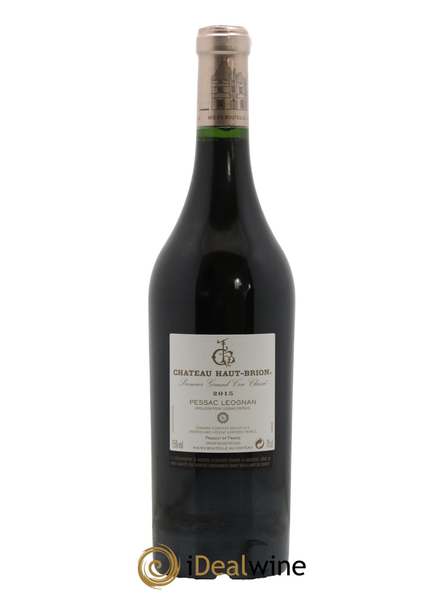 Château Haut Brion 1er Grand Cru Classé 2015 - Lot de 1 bouteille - 2