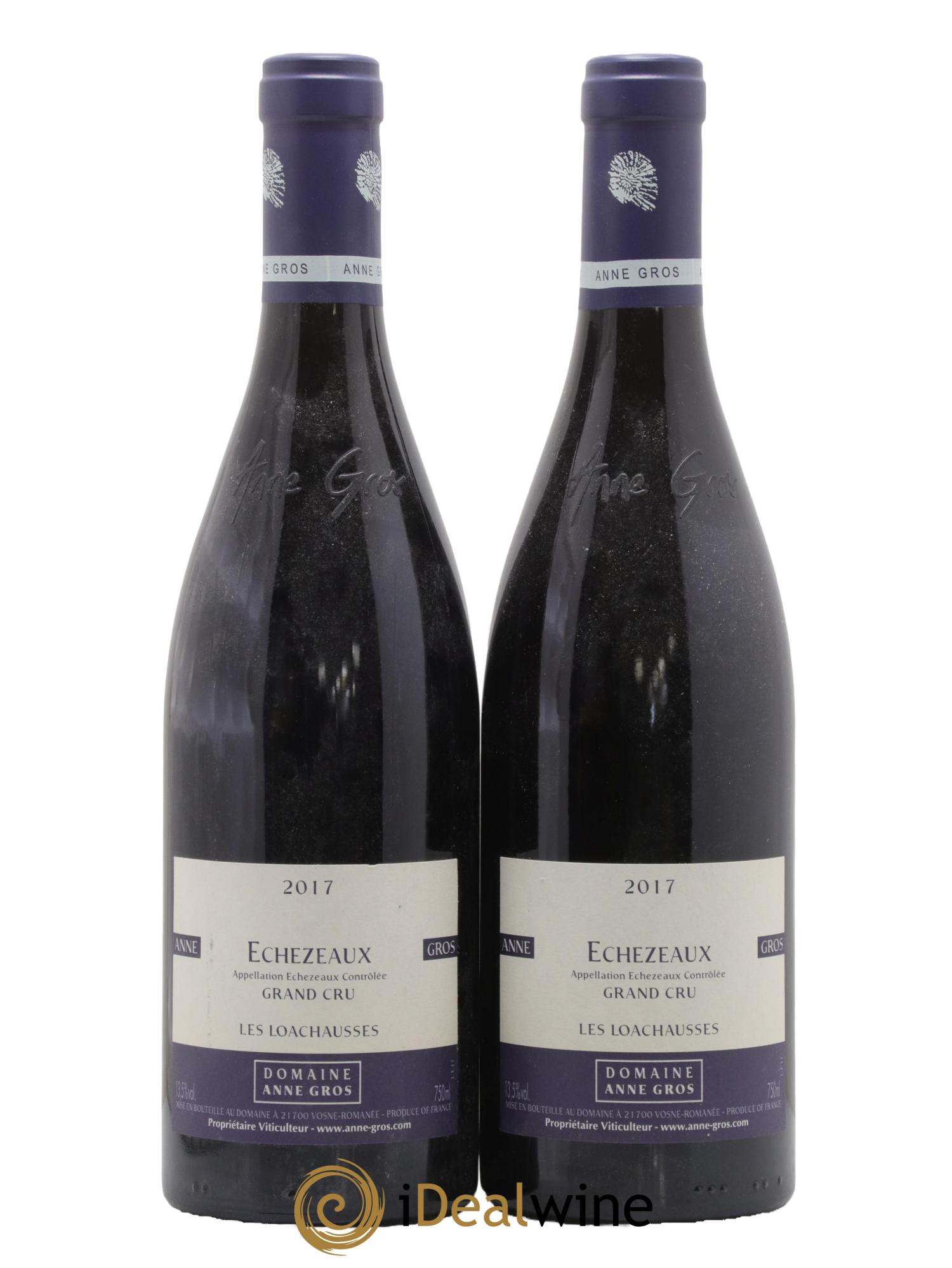Echezeaux Grand Cru Les Loachausses Anne Gros 2017 - Lotto di 2 bottiglie - 0