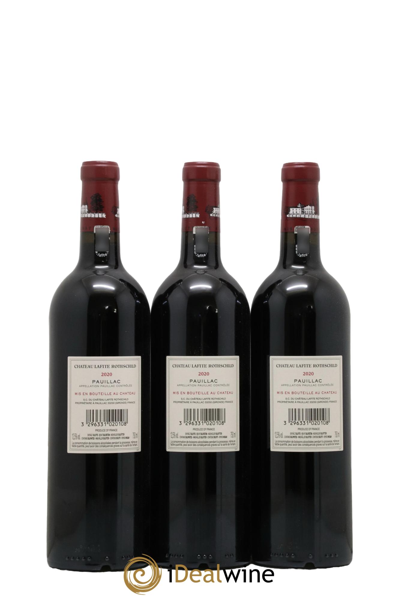 Château Lafite Rothschild 1er Grand Cru Classé  2020 - Lot de 6 bouteilles - 4