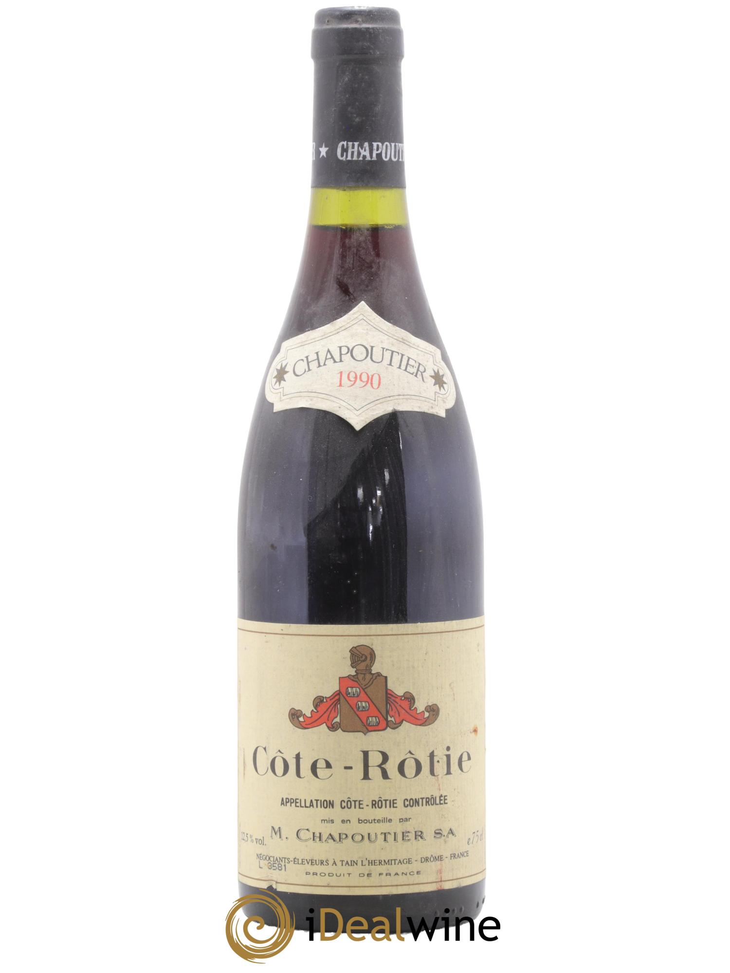 Côte-Rôtie Chapoutier 1990 - Lotto di 1 bottiglia - 0