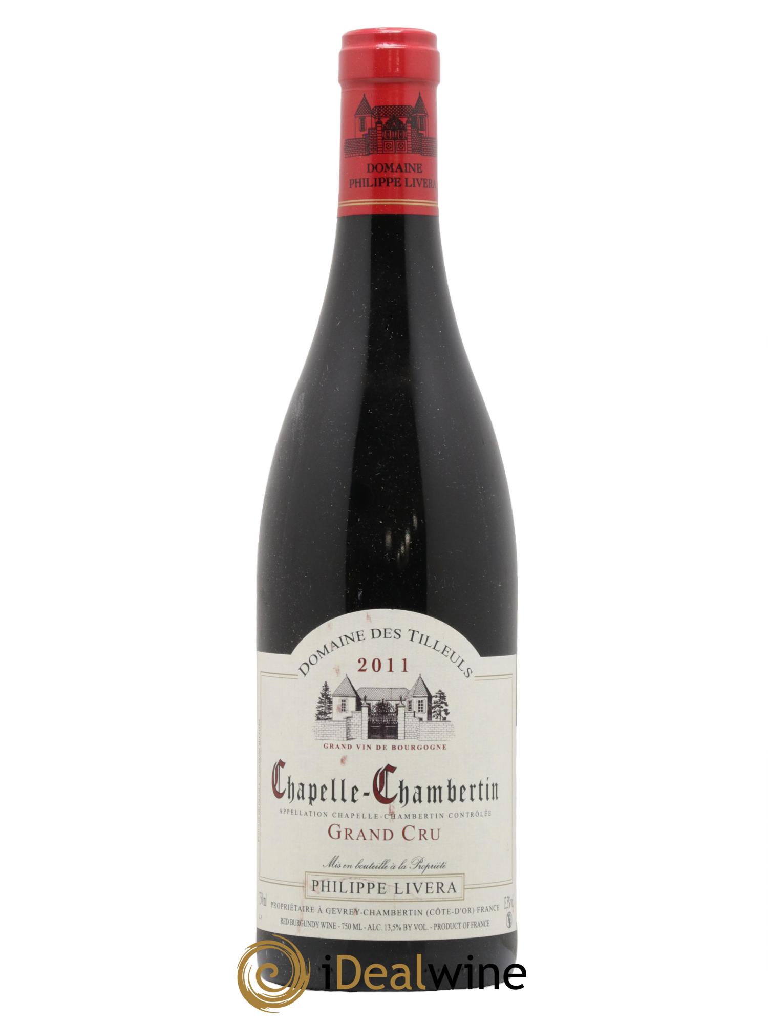 Chapelle-Chambertin Grand Cru Tilleuls (Domaine des) - Philippe Livera 2011 - Lot de 1 bouteille - 0