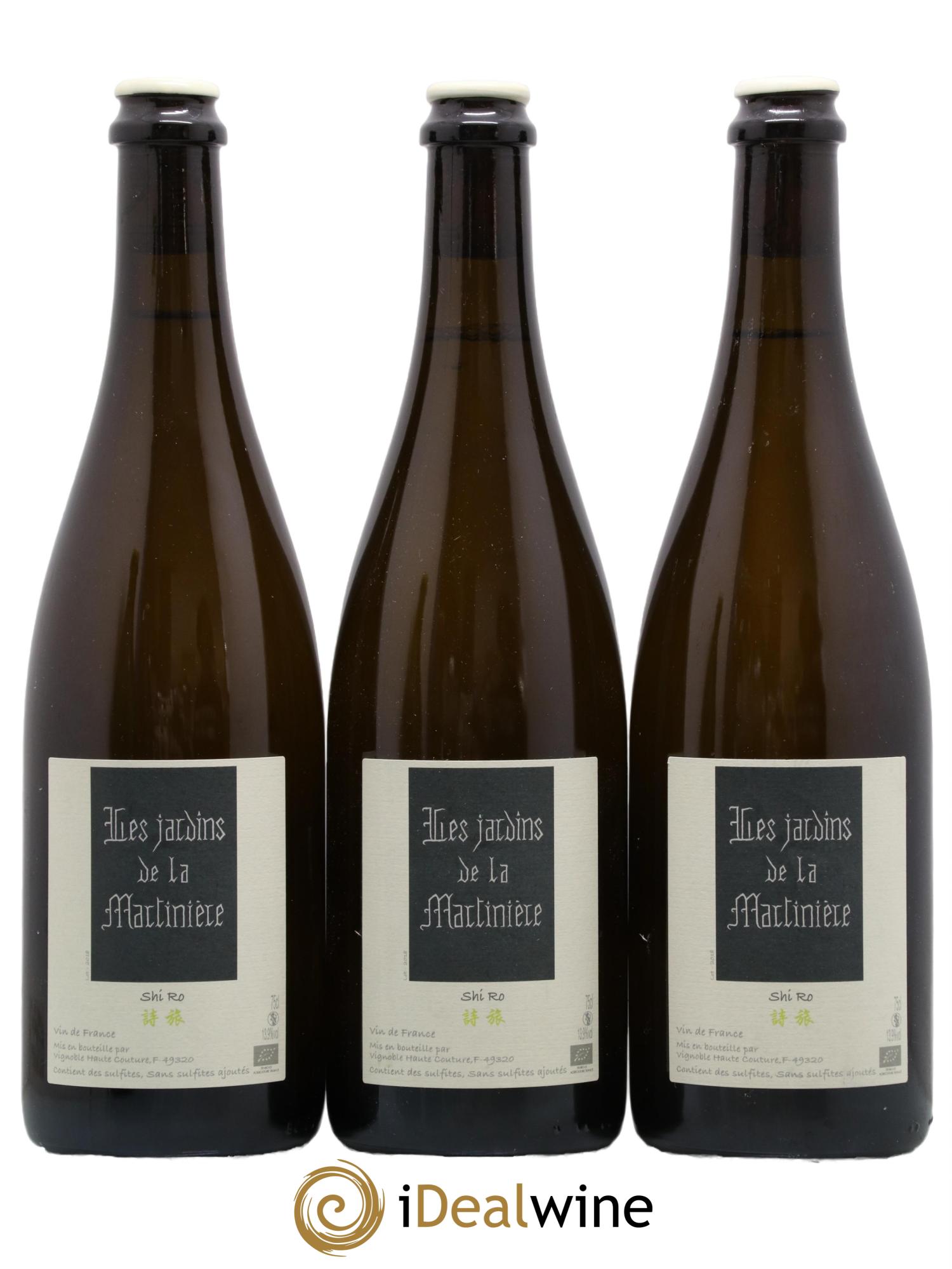 Vin de France Shi Ro Les Jardins de la Martinière 2018 - Lot de 3 bouteilles - 0