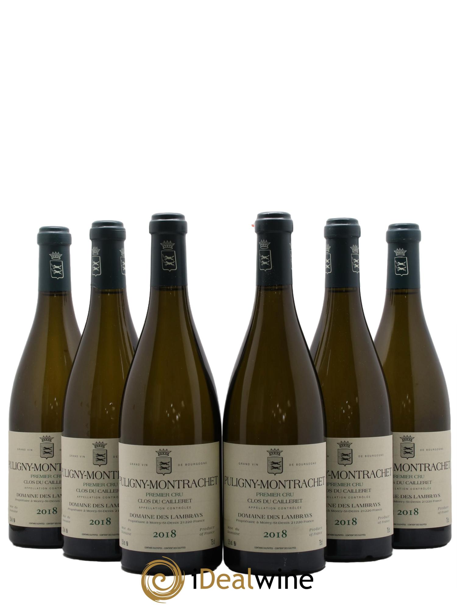Puligny-Montrachet 1er Cru Clos du Cailleret Domaine des Lambrays 2018 - Lot de 6 bouteilles - 0