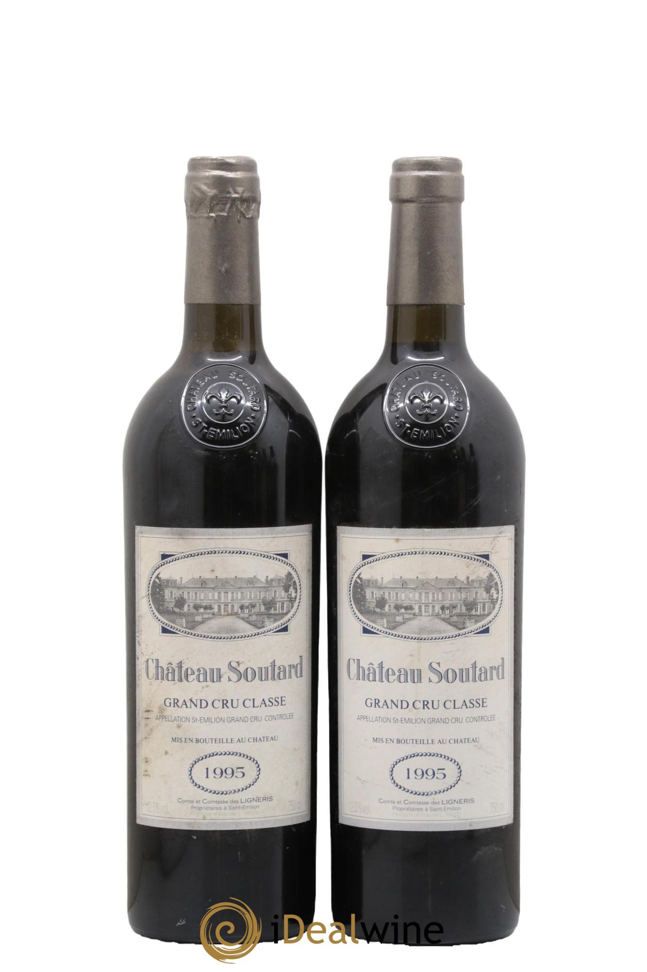 Château Soutard Grand Cru Classé 1995 - Lot de 2 bouteilles - 0