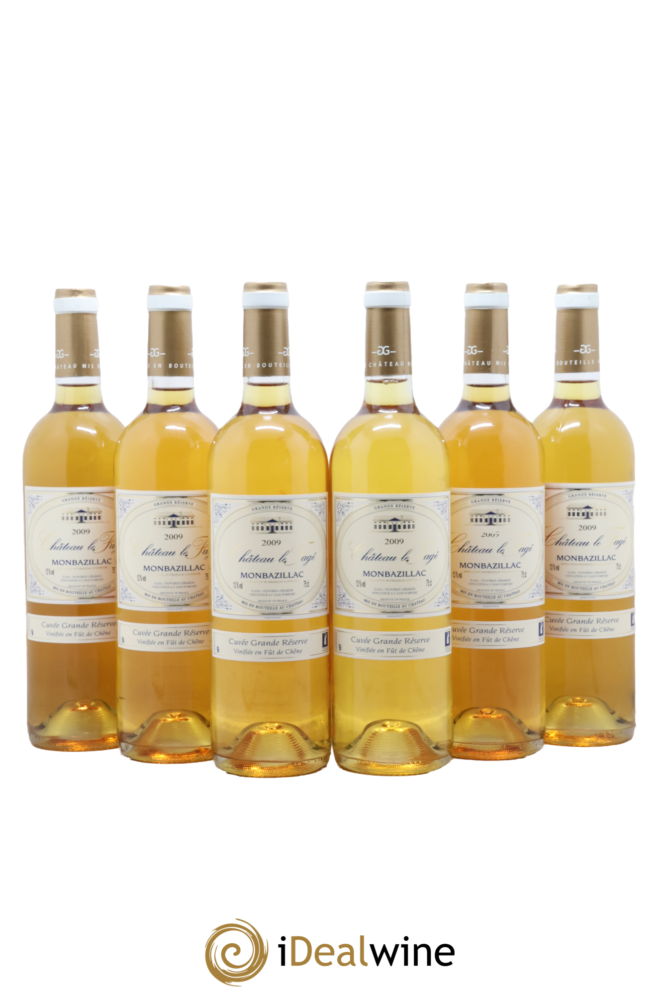 Monbazillac Grande Réserve Château le Fagé 2009 - Lot de 6 bouteilles - 0