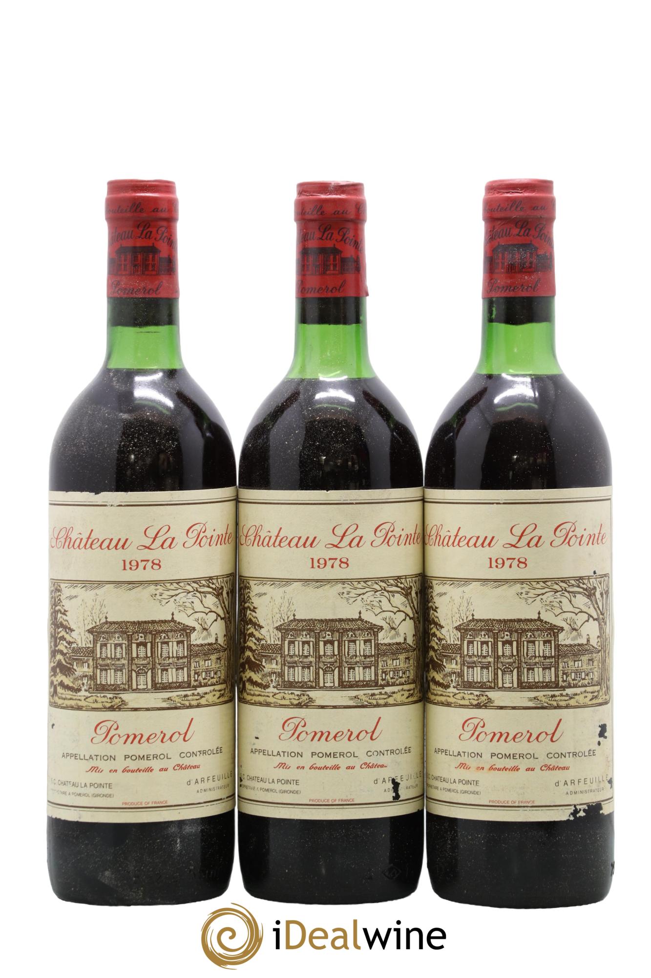 Château la Pointe 1978 - Lot de 3 bouteilles - 0