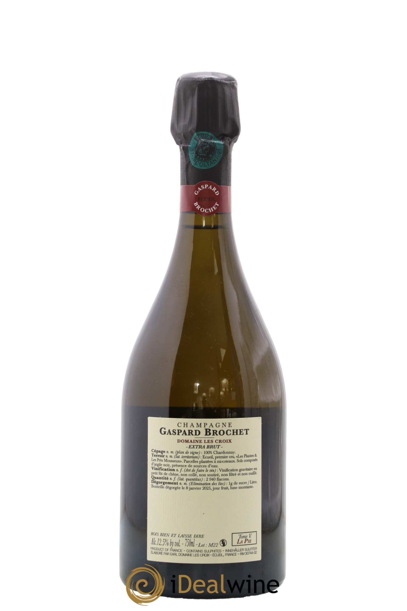 La Pie Chardonnay Tome V Gaspard Brochet 2022 - Lot de 1 bouteille - 1