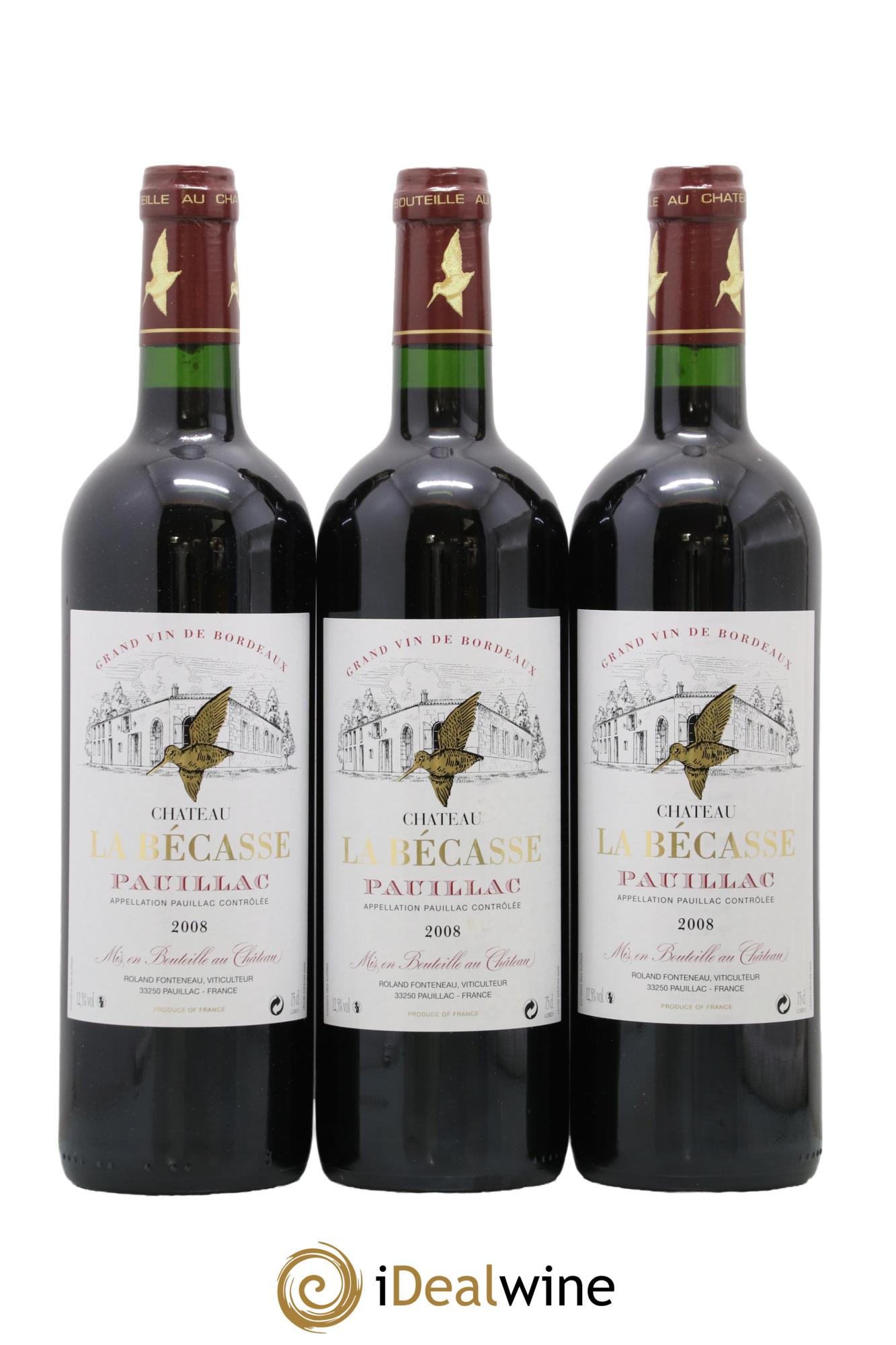 Château la Bécasse 2008 - Posten von 3 Flaschen - 0