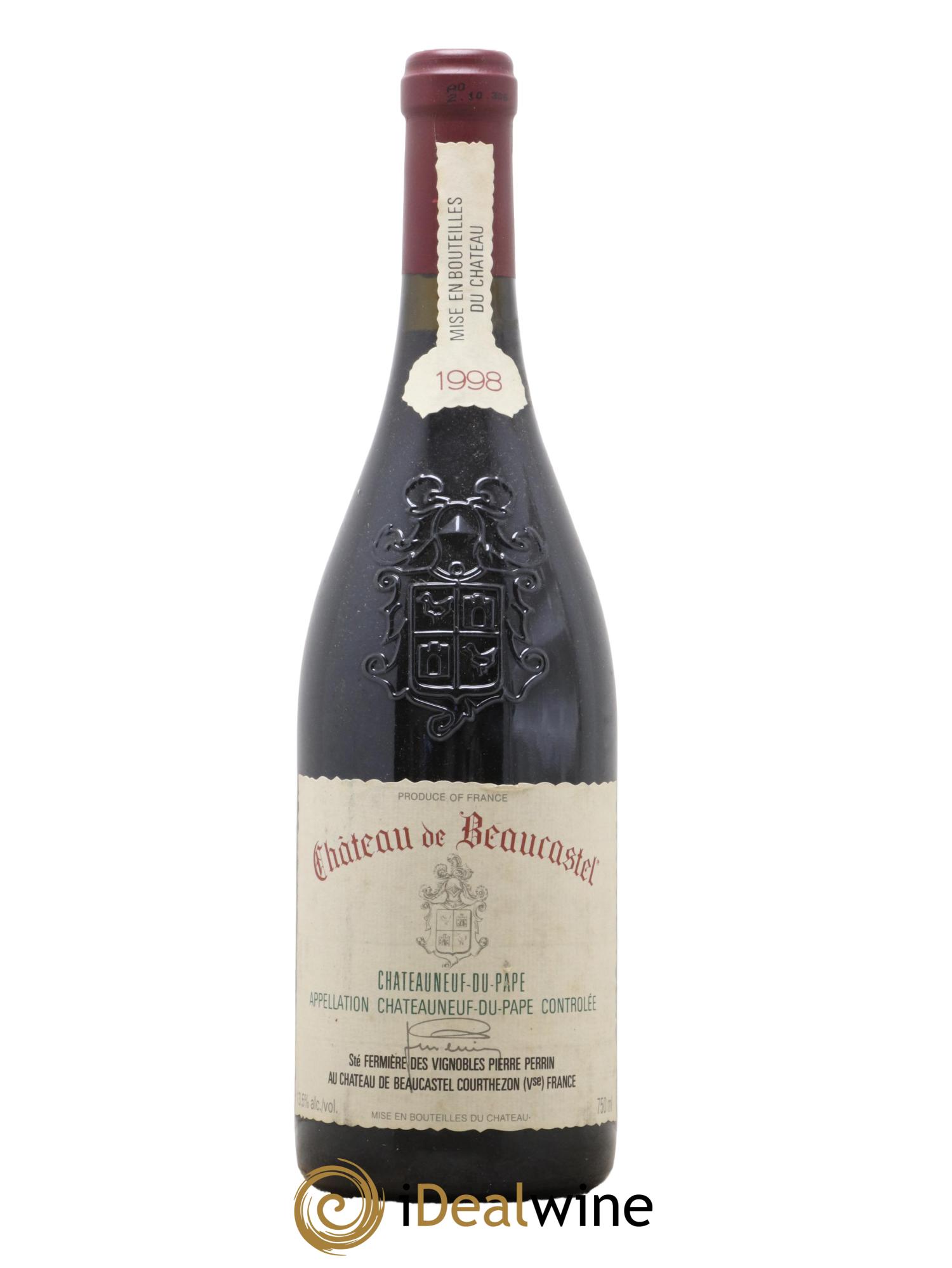 Châteauneuf-du-Pape Château de Beaucastel Famille Perrin 1998 - Lot de 1 bouteille - 0