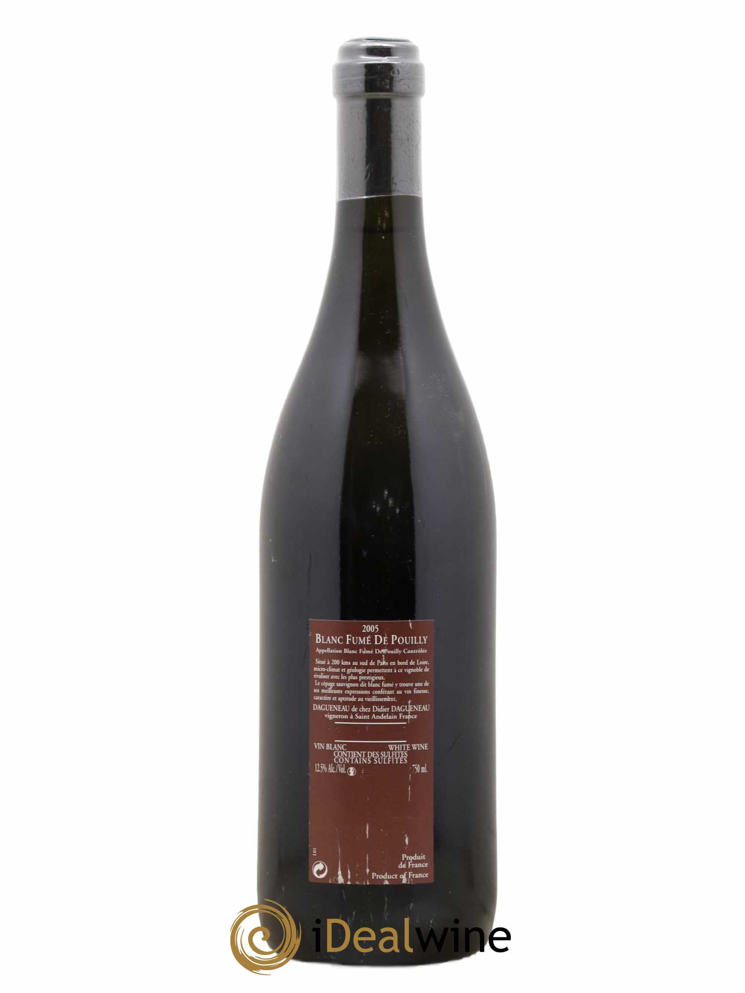 Vin de France (anciennement Pouilly-Fumé) Pur Sang Dagueneau (Domaine Didier - Louis-Benjamin) 2005 - Lot de 1 bouteille - 1