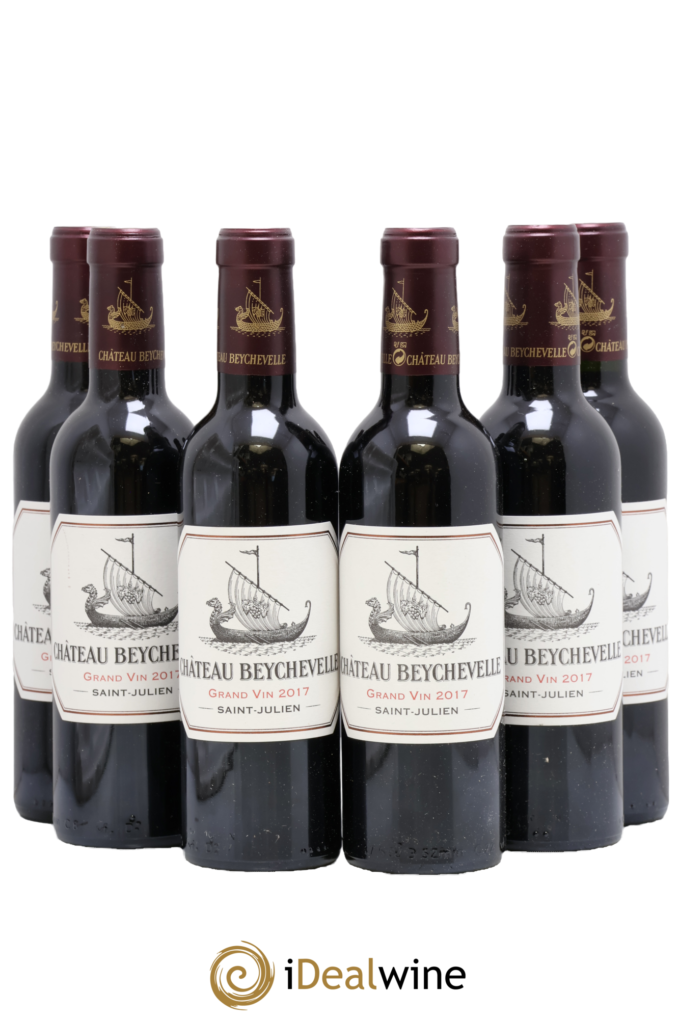 Château Beychevelle 4ème Grand Cru Classé 2017 - Lot of 6 half-bottles - 0