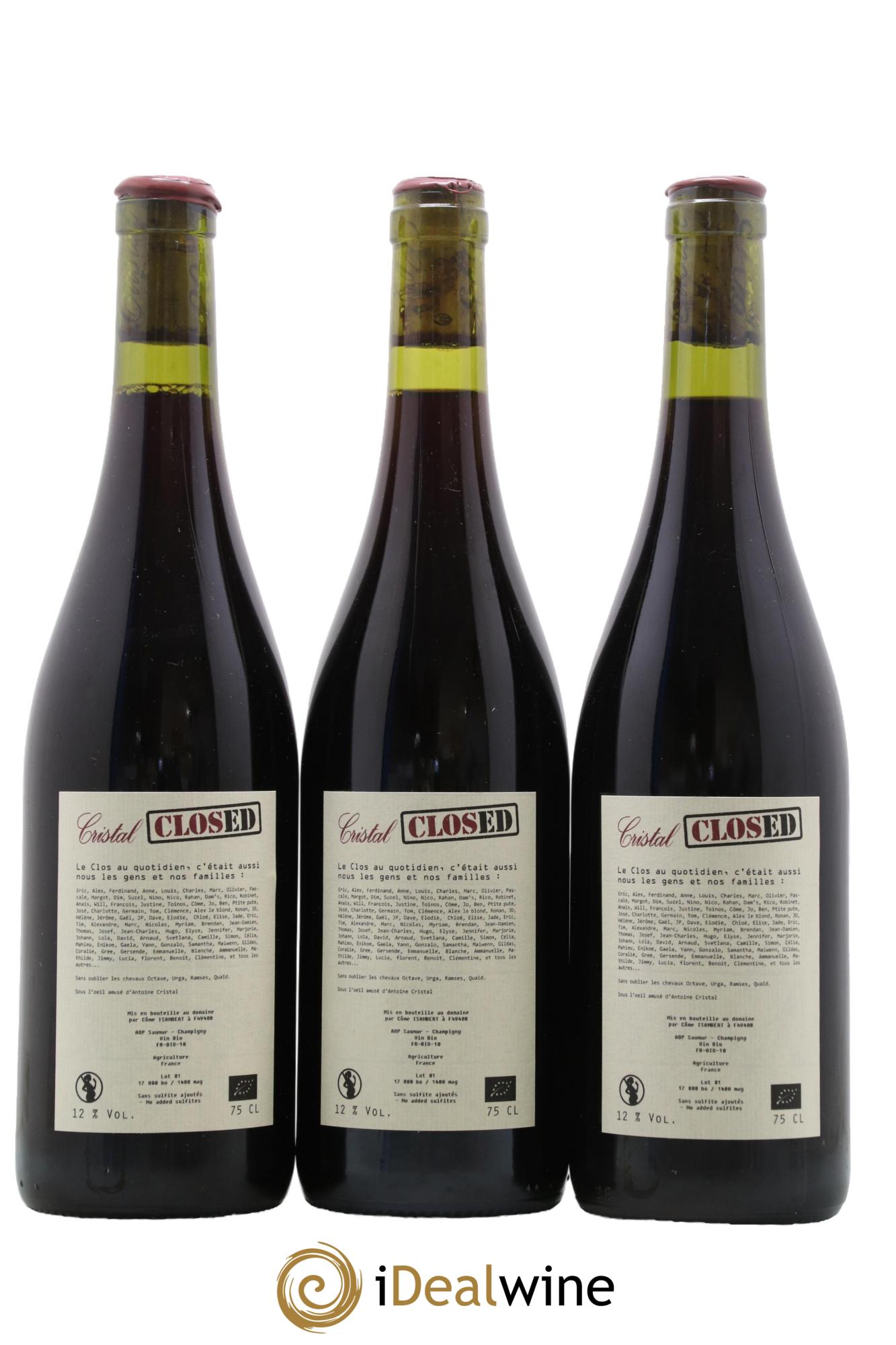 Saumur-Champigny Clos Cristal 2015 - Lot de 3 bouteilles - 1