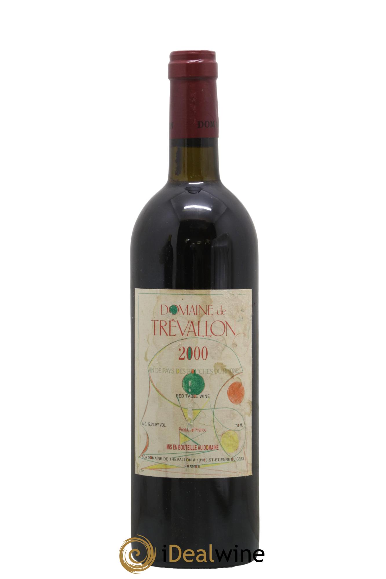 VDP Bouches du Rhône Trévallon (Domaine de) Eloi Dürrbach 2000 - Lot de 1 bouteille - 0
