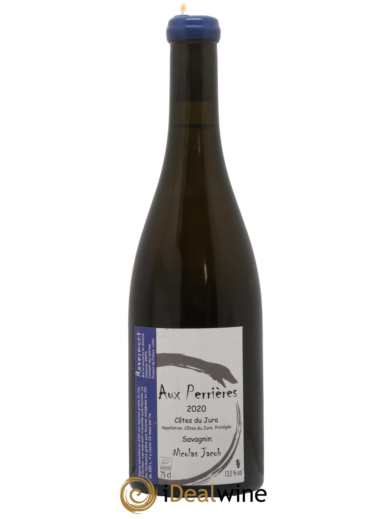 Côtes du Jura Savagnin Aux Perrières Nicolas Jacob 2020 - Lot de 1 bouteille - 0