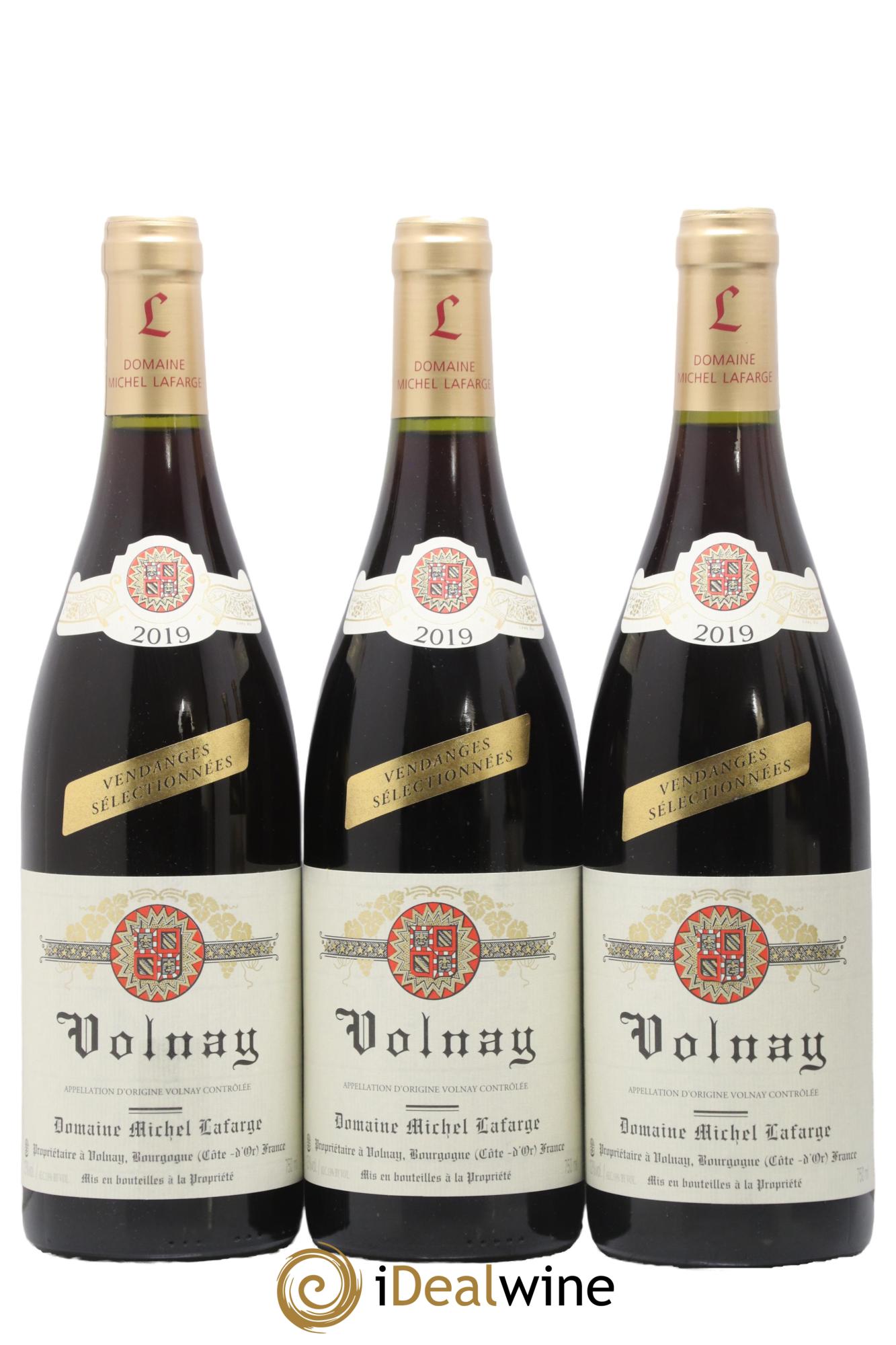 Volnay Vendanges sélectionnées Lafarge (Domaine) 2019 - Lot de 3 bouteilles - 0