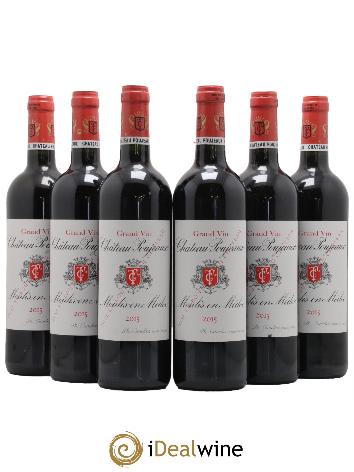 Château Poujeaux 2015 - Posten von 6 Flaschen - 0