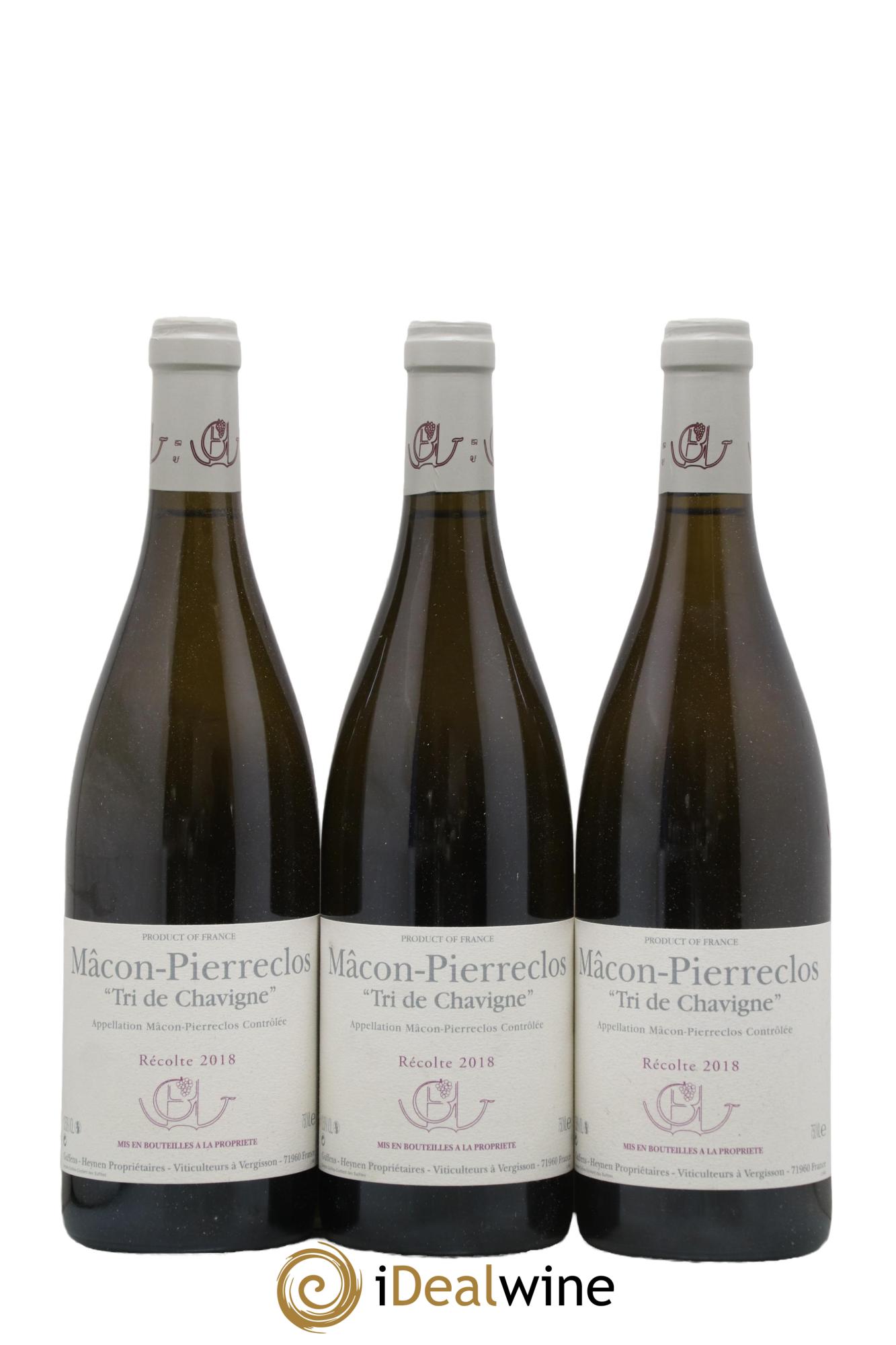 Mâcon-Pierreclos Tri de Chavigne Guffens-Heynen 2018 - Lot de 3 bouteilles - 0