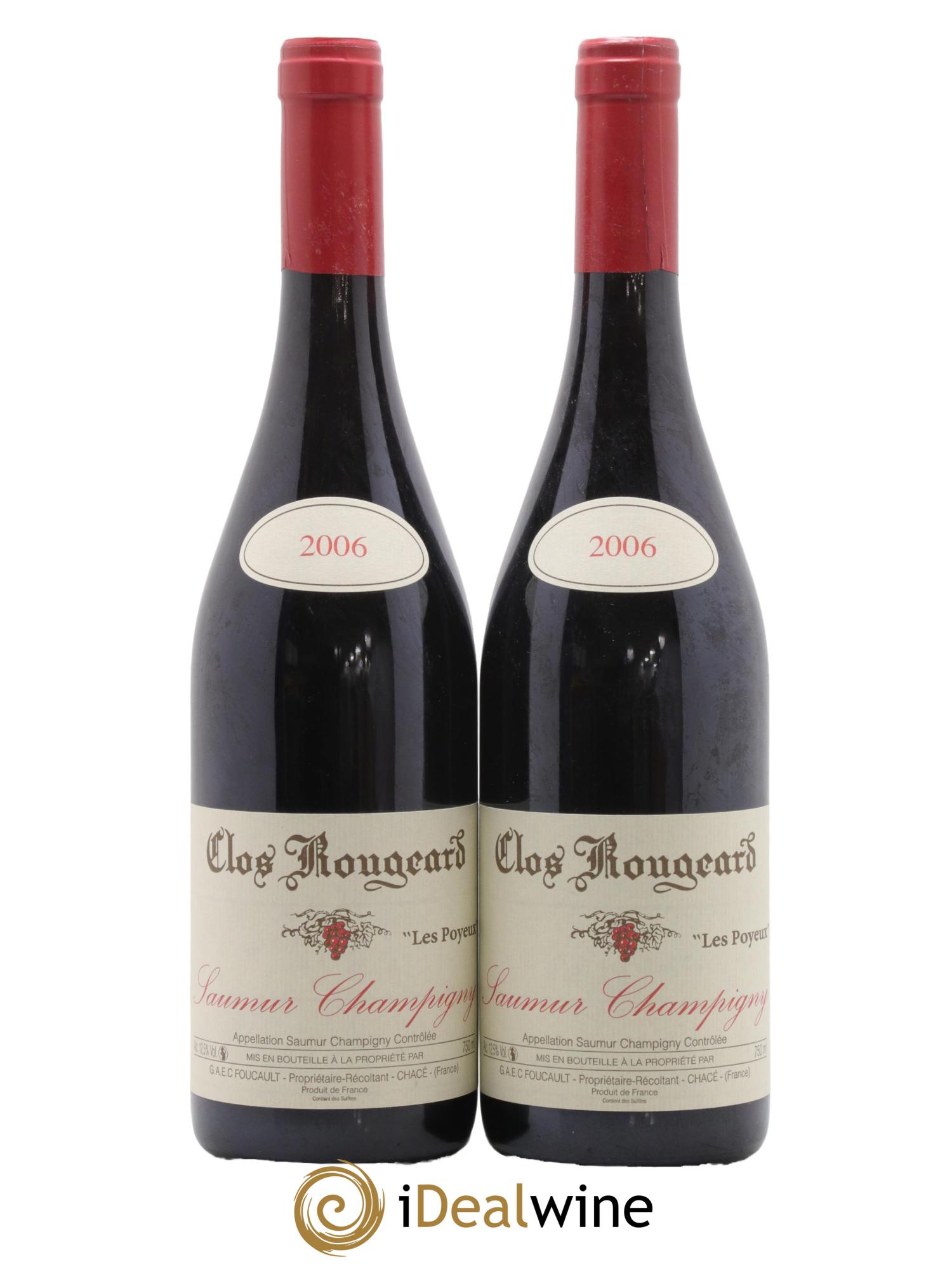 Saumur-Champigny Les Poyeux Clos Rougeard 2006 - Lot de 2 bouteilles - 0