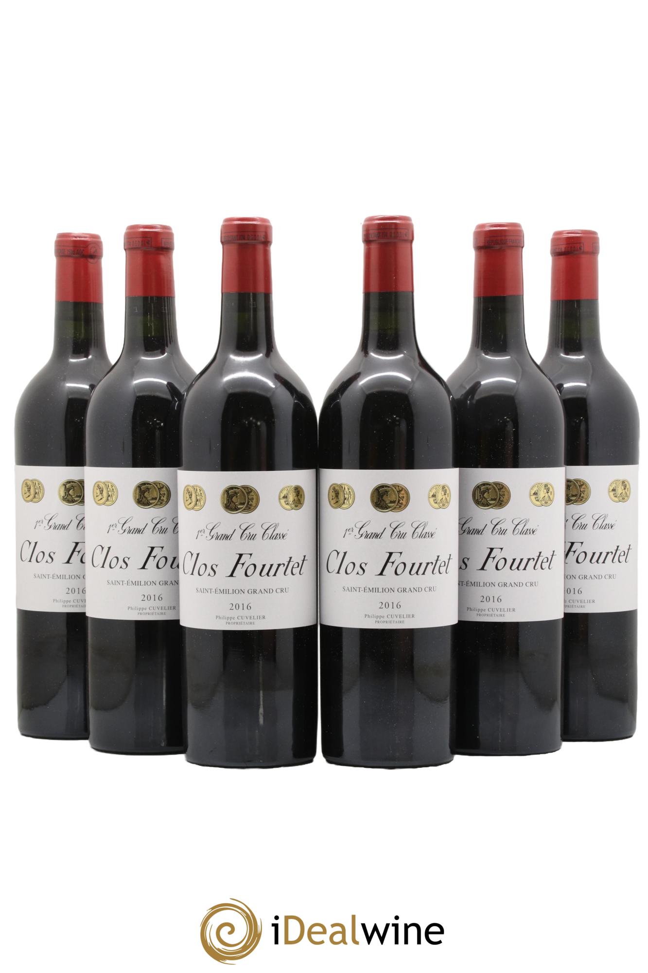 Clos Fourtet 1er Grand Cru Classé B 2016 - Lotto di 6 bottiglie - 0