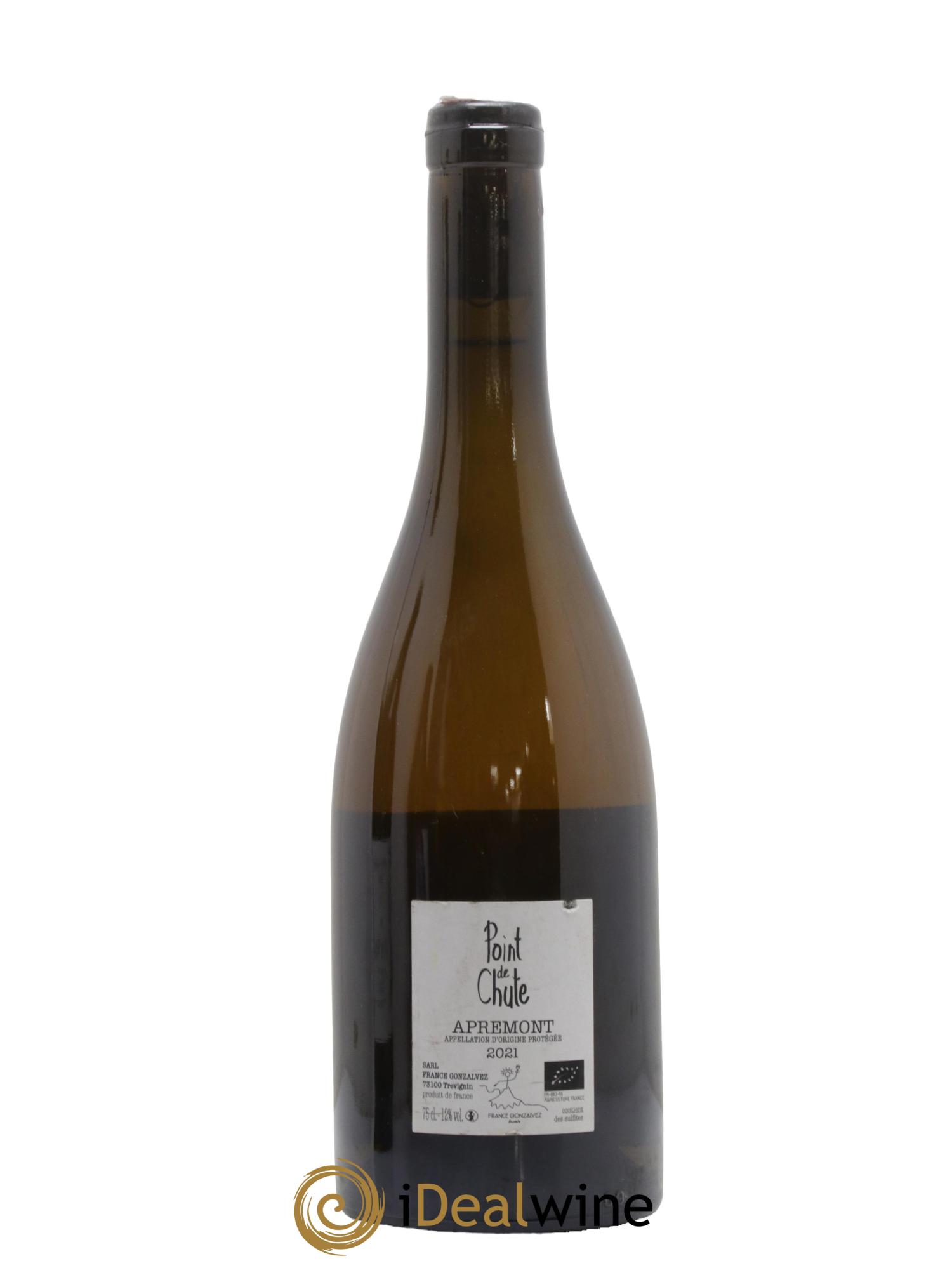 Vin de Savoie Point de Chute Appremont France Gonzalvez 2021 - Lot de 1 bouteille - 1